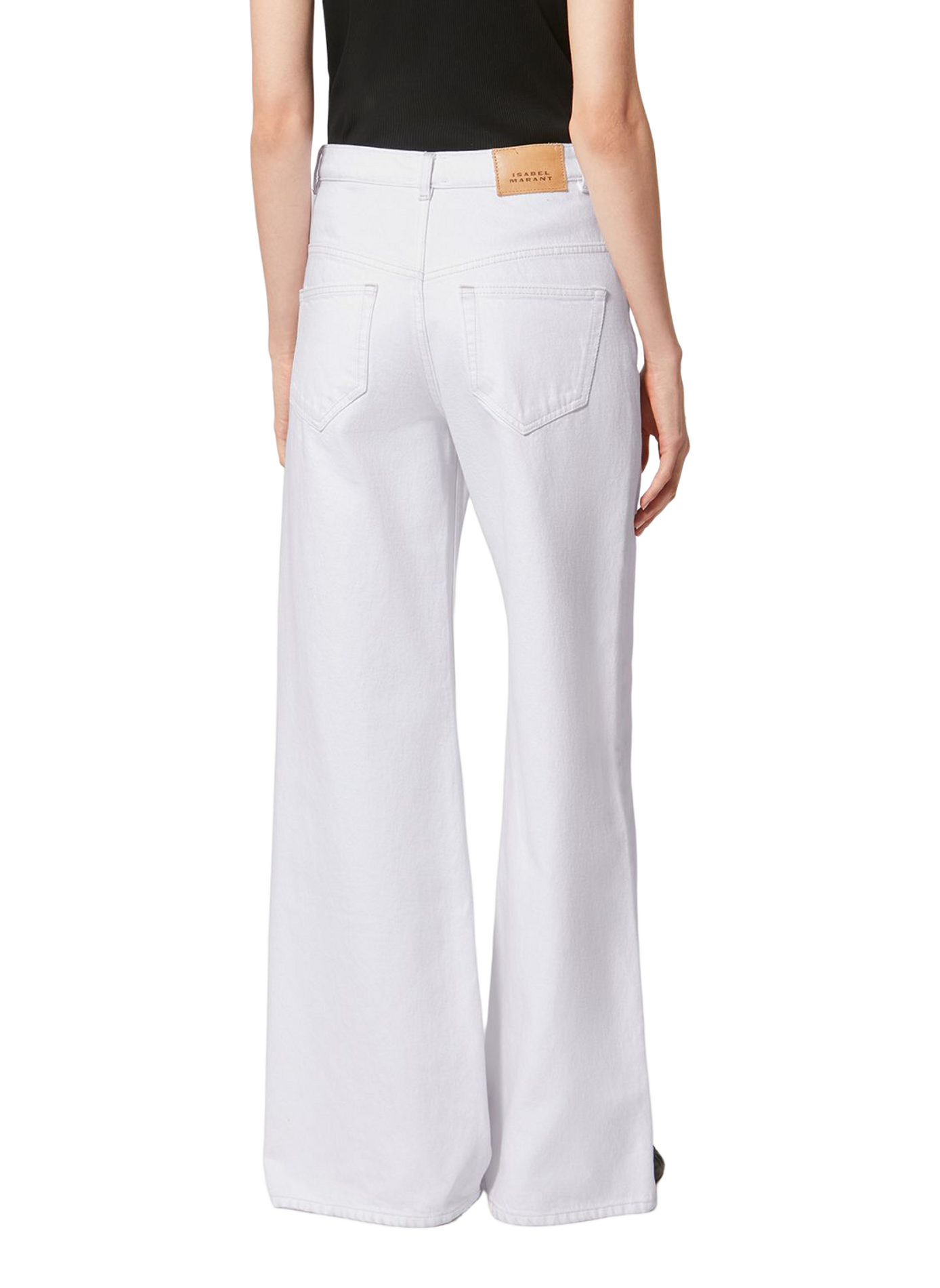 Wide-leg cotton jeans by Lemony White