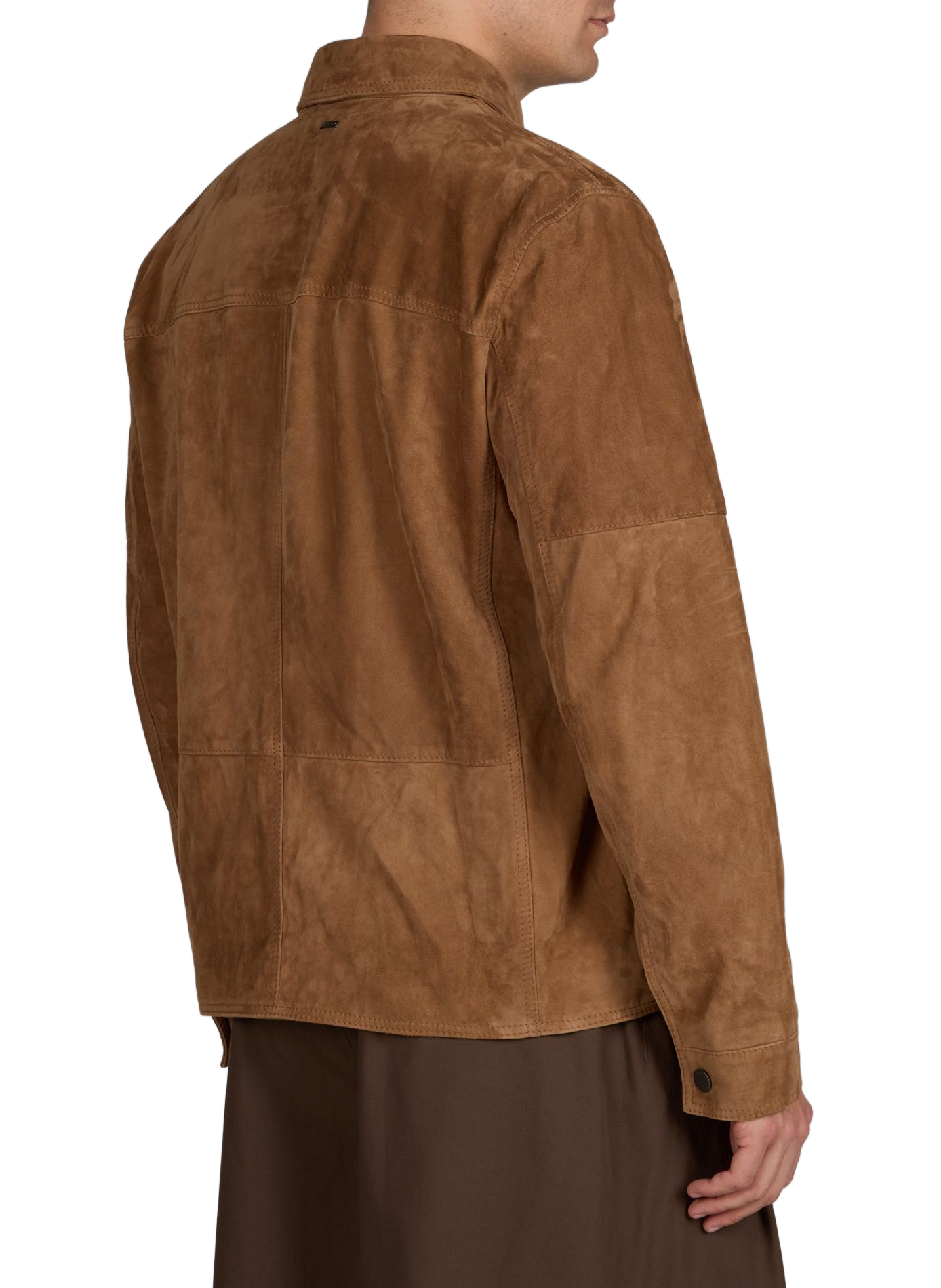 Regular fit leather jacket WINDSOR Brown