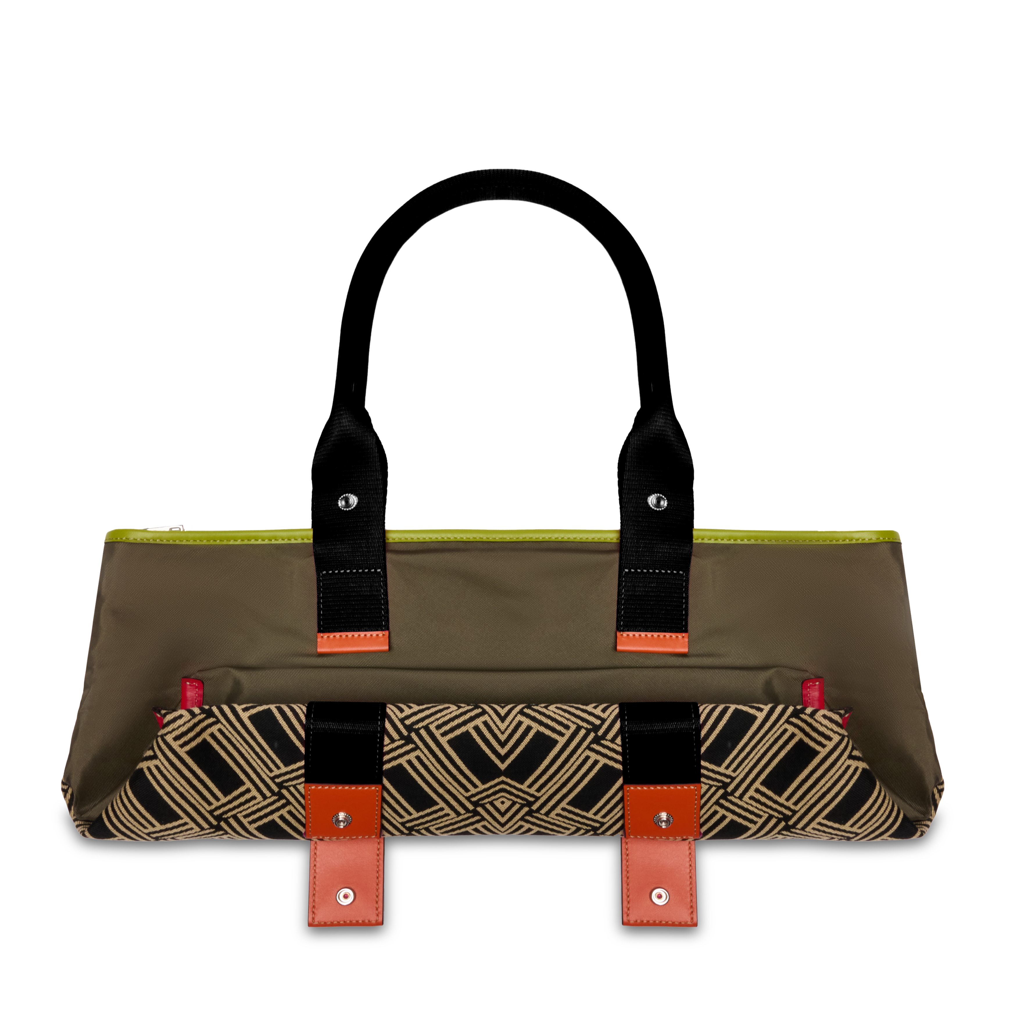 Sac cabas zippé l mistral rollable de lancel en coton LANCEL Noir