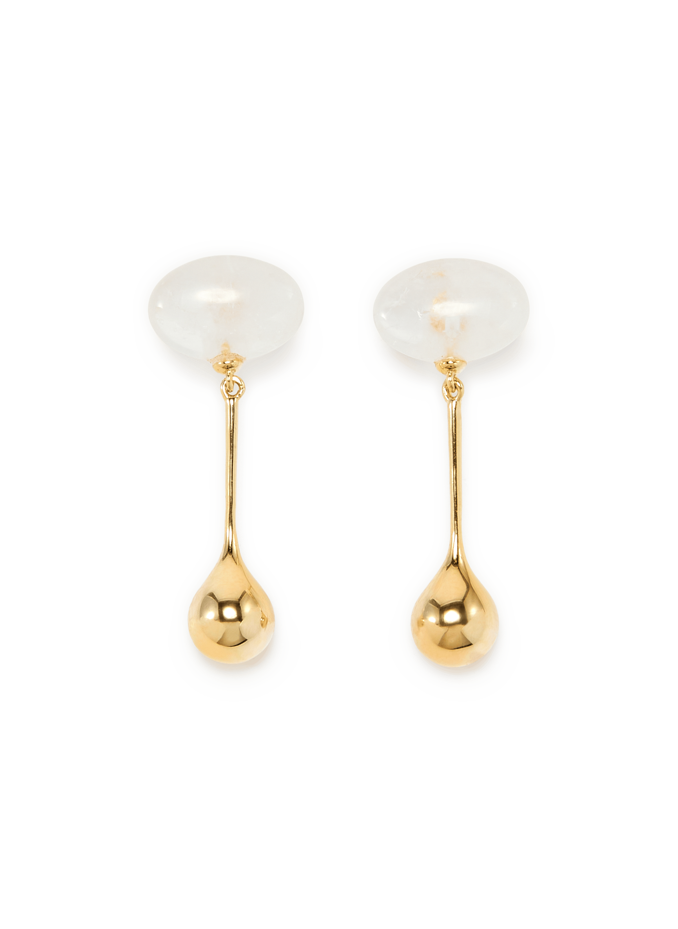 Boucles d'oreille Datura en argent RAGBAG Doré