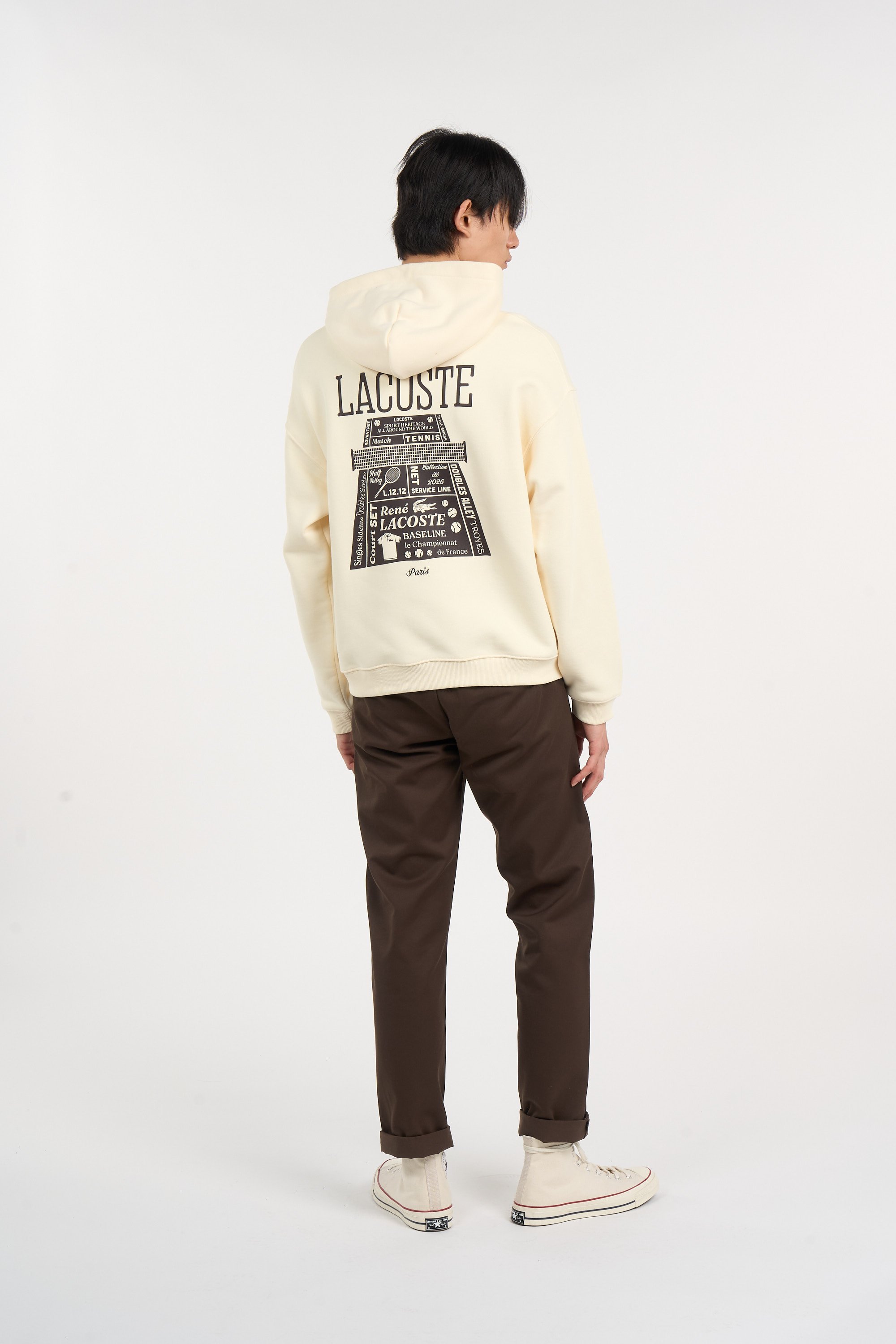 Hoodie sweatshirt LACOSTE Jaune