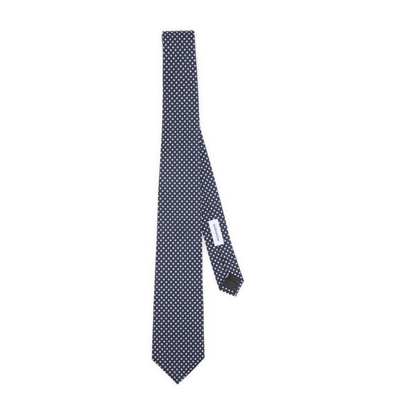 Cravate à motif brodé en coton mélangé Cravate à motif brodé en coton mélangé