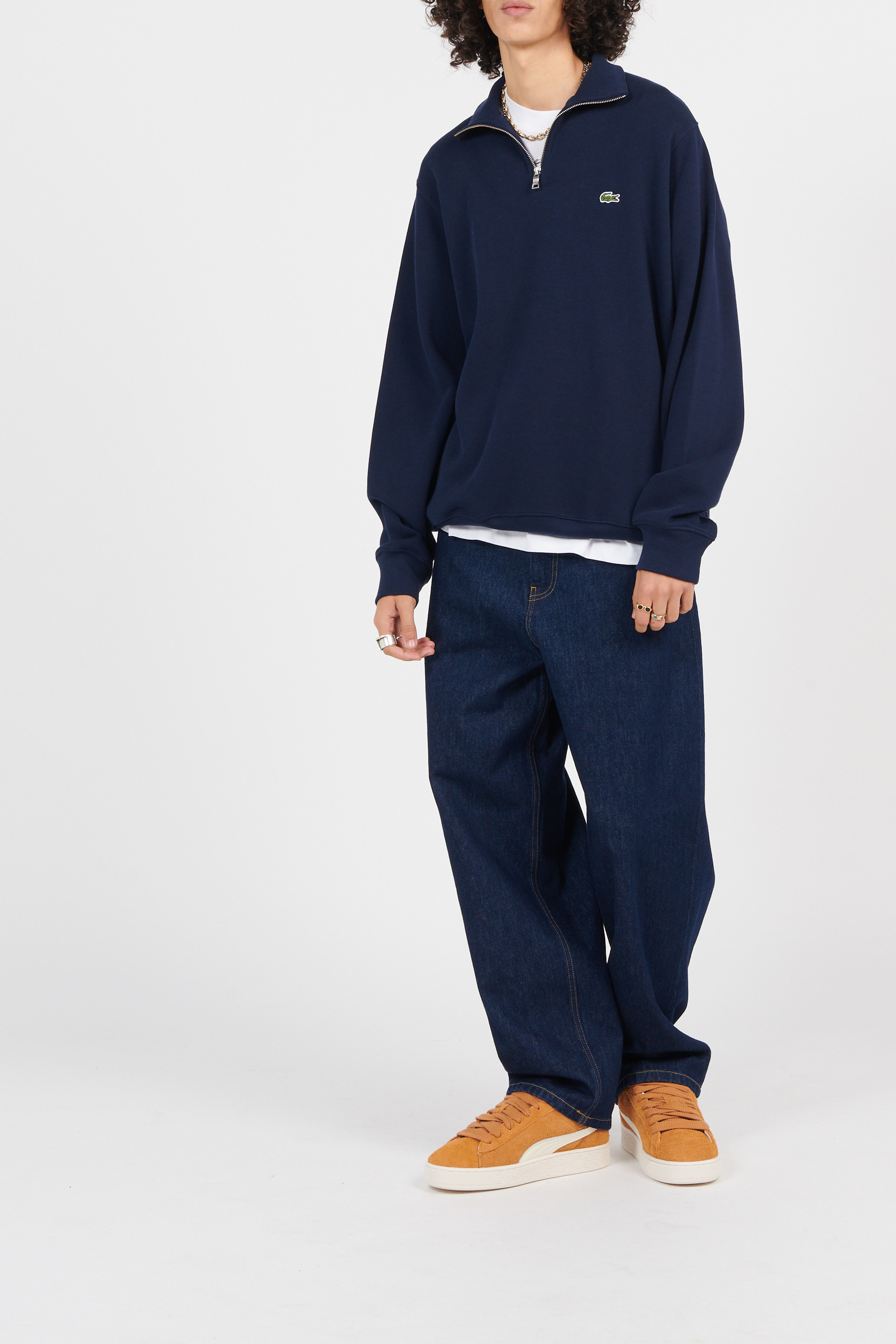 Sweatshirt core 1/4 zip LACOSTE Bleu