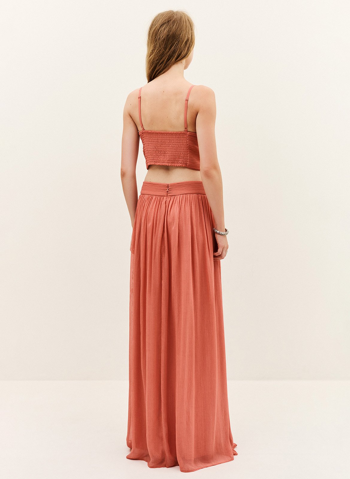 Robe longue wira BA&SH Rose