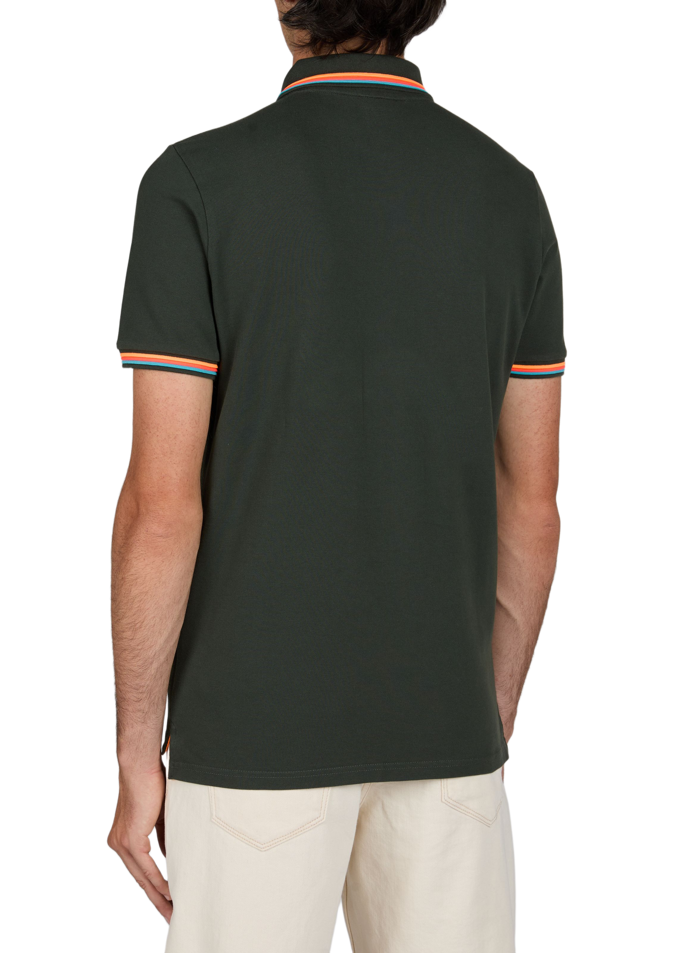 Cotton-blend polo shirt SUNDEK Green