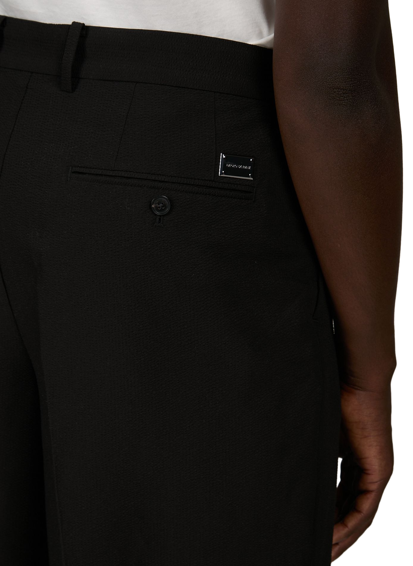 Bermuda texturé  | Noir EMPORIO ARMANI Homme