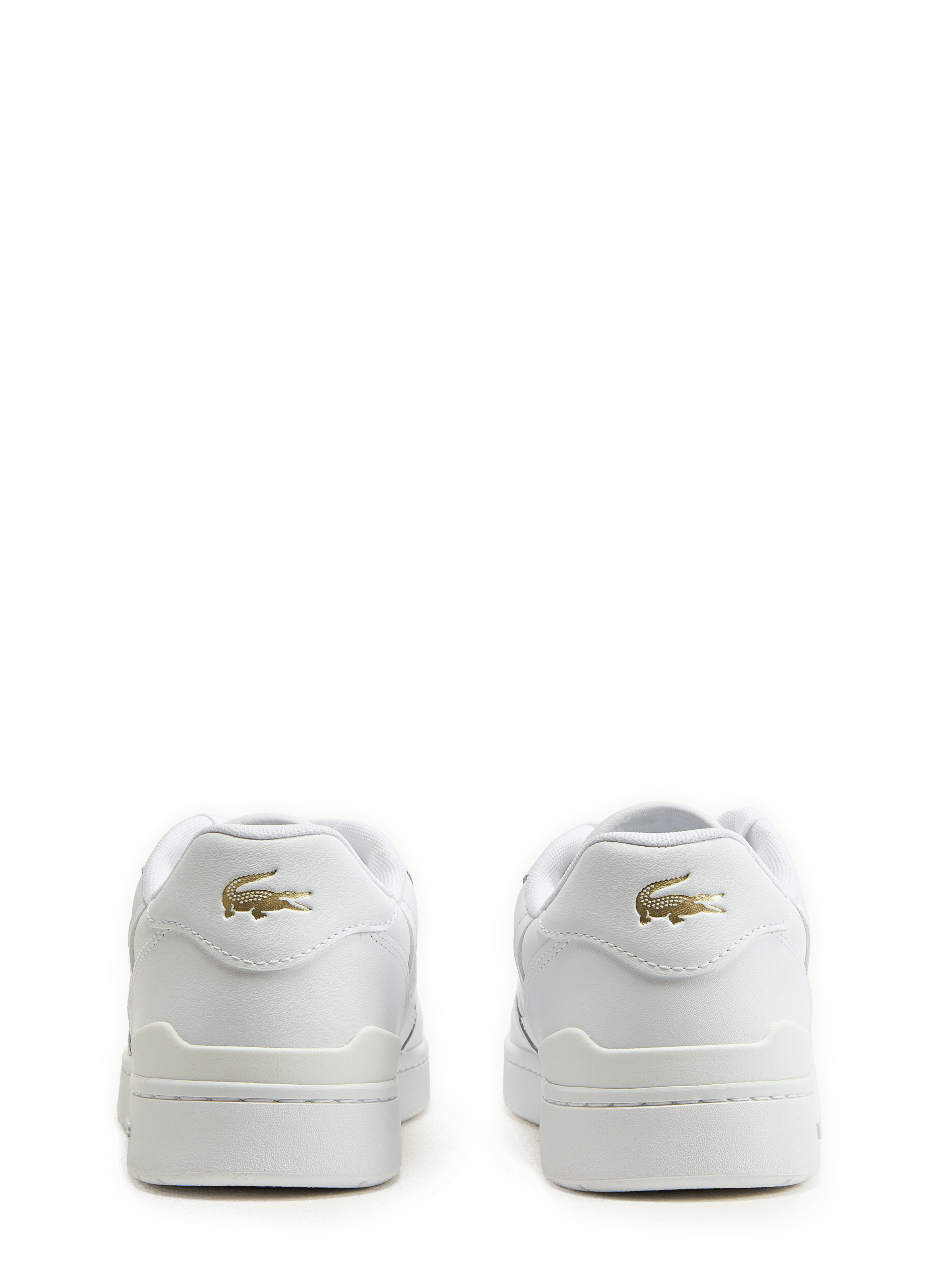 Mixed leather sneakers LACOSTE White