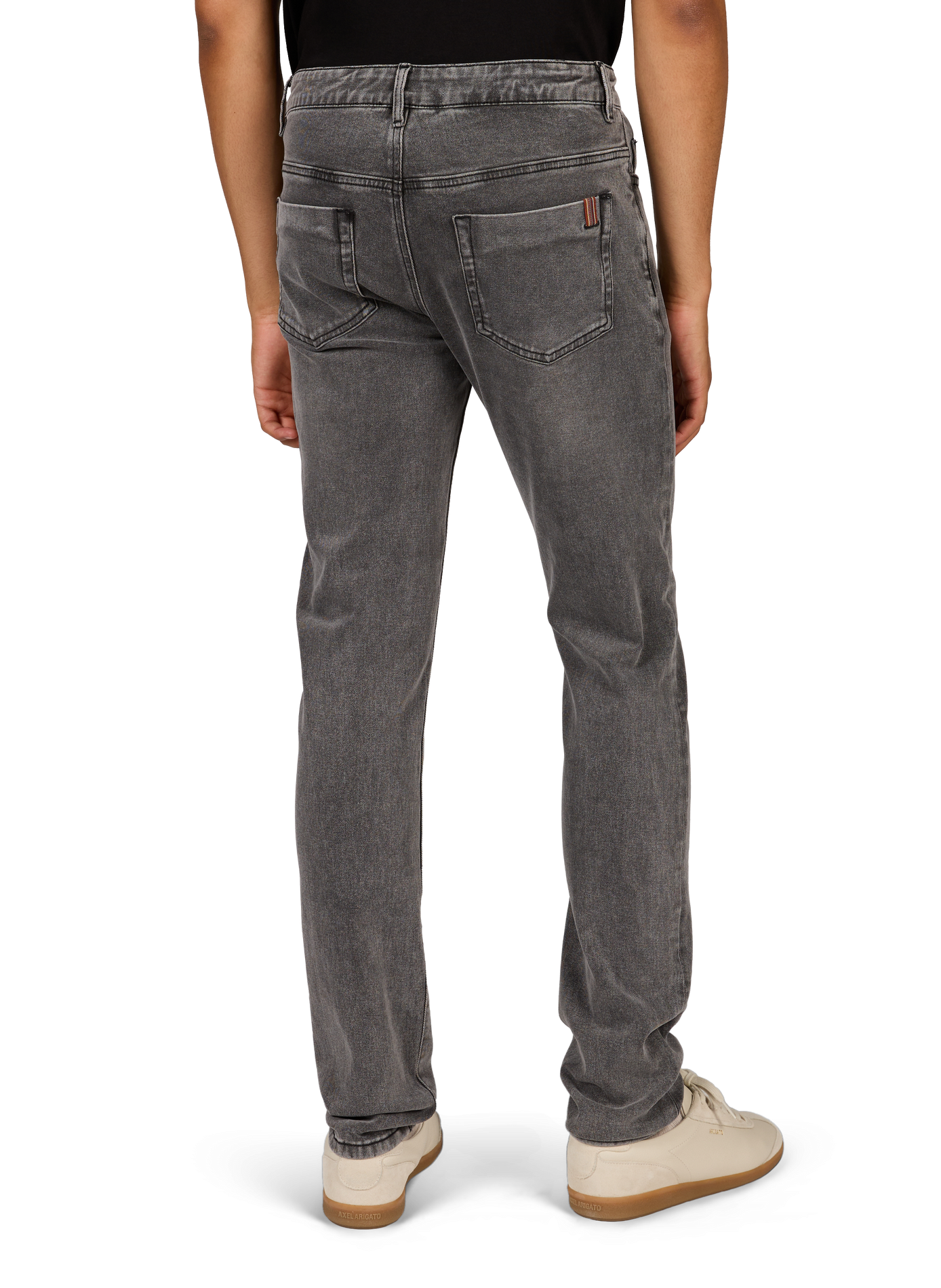 Slim washed denim jeans in cotton NOTIFY Grey