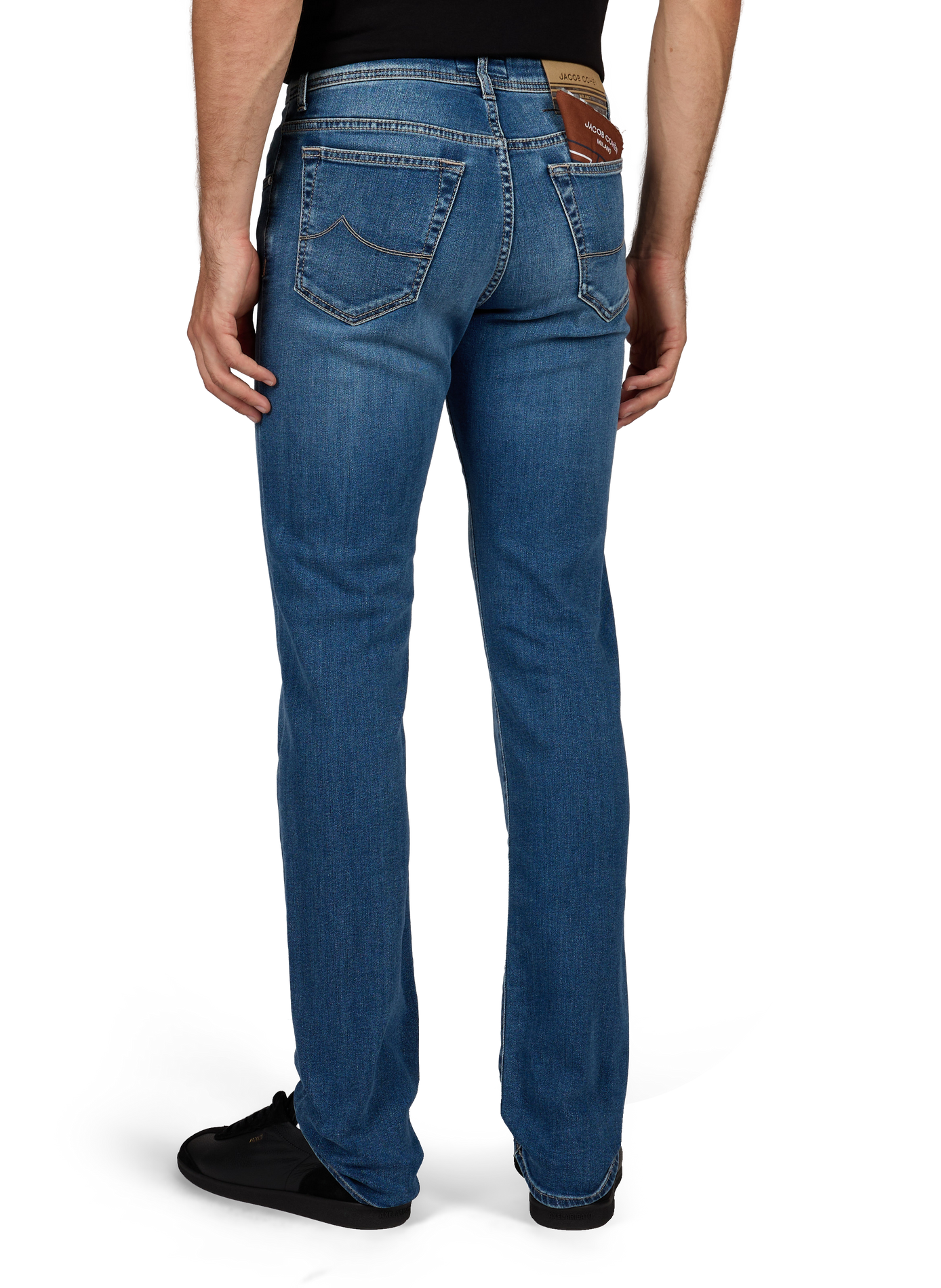 Slim-fit cotton-blend jeans JACOB COHEN Blue
