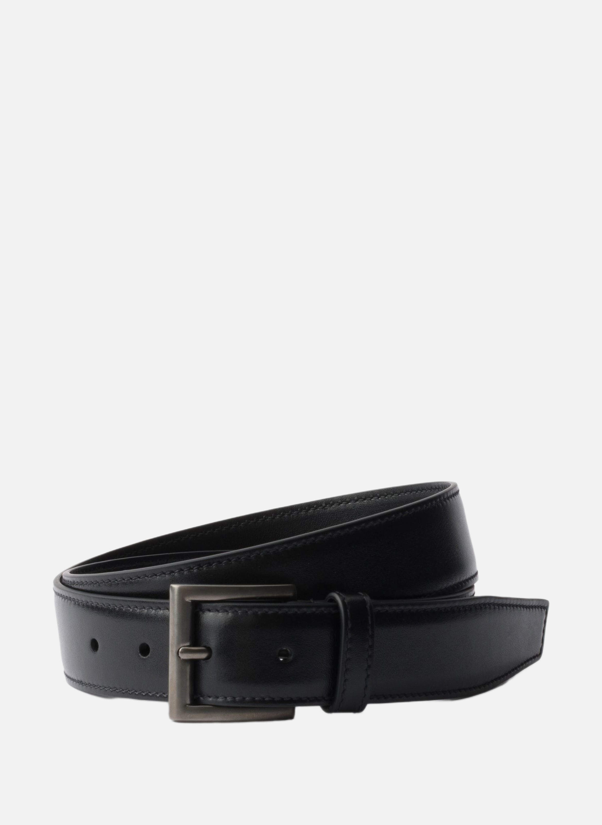 Ceinture en cuir PRADA Noir