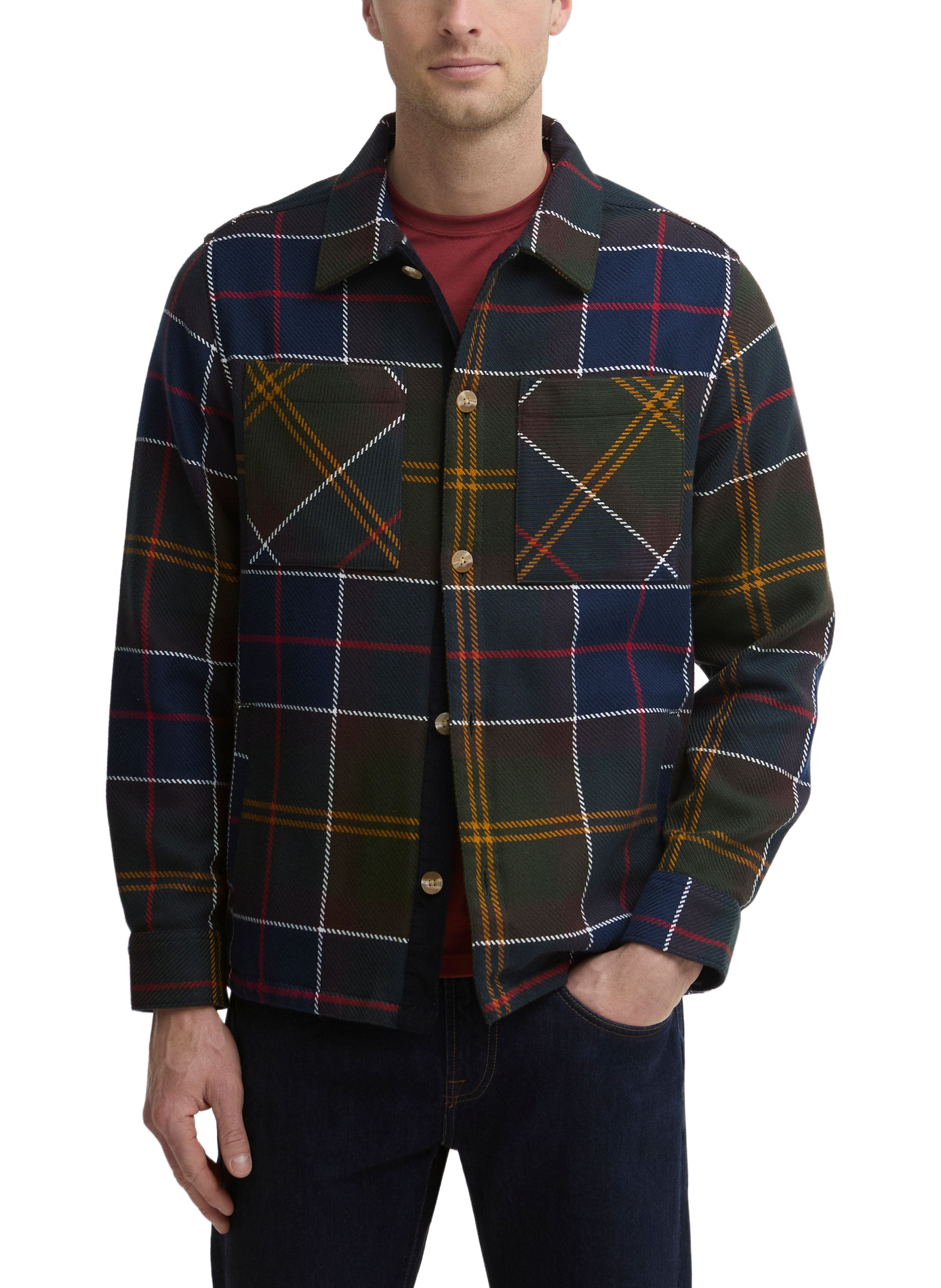 Straight cotton check shirt BARBOUR Multicolour