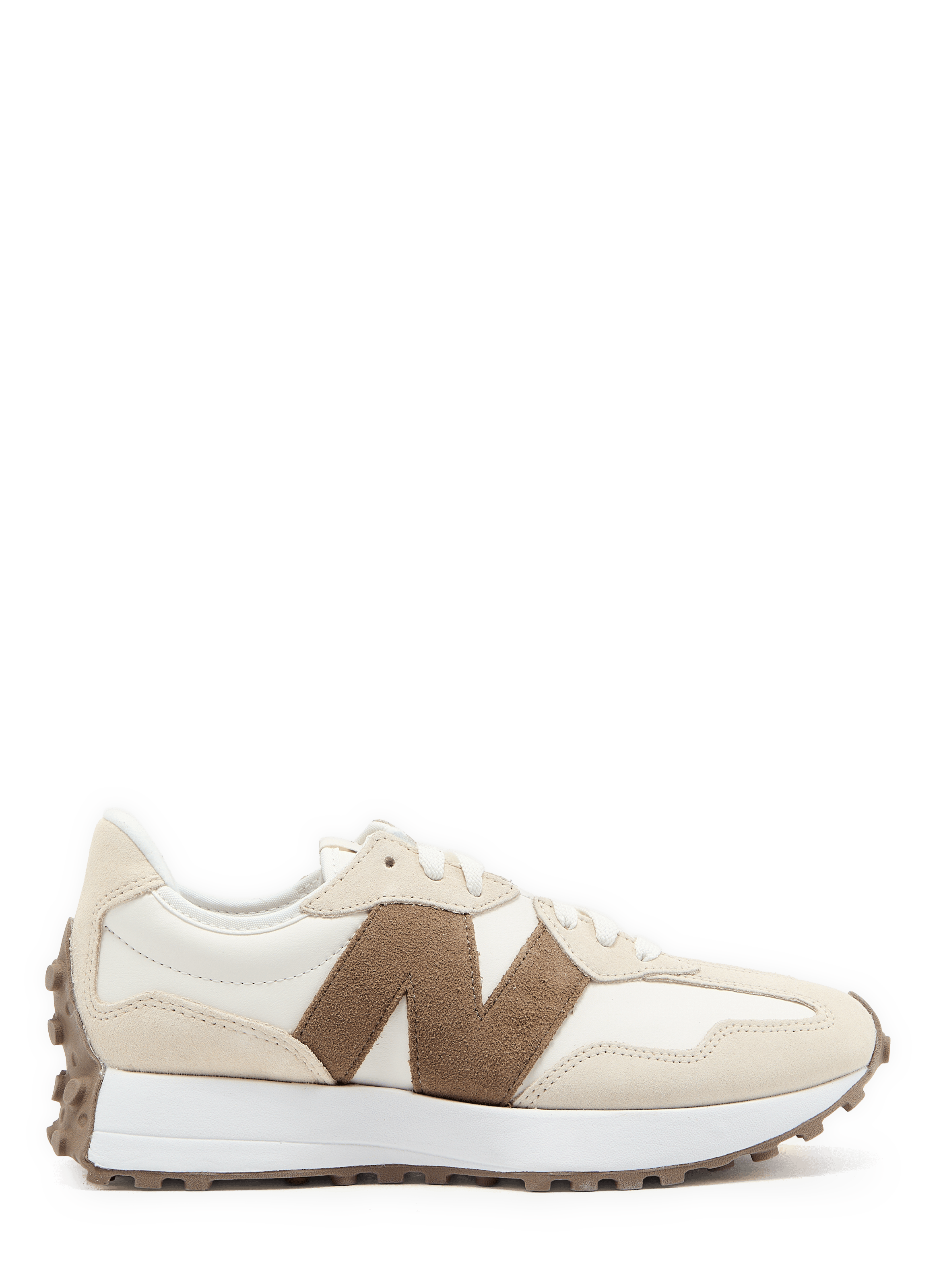 Baskets 327 en cuir mélangé NEW BALANCE Blanc
