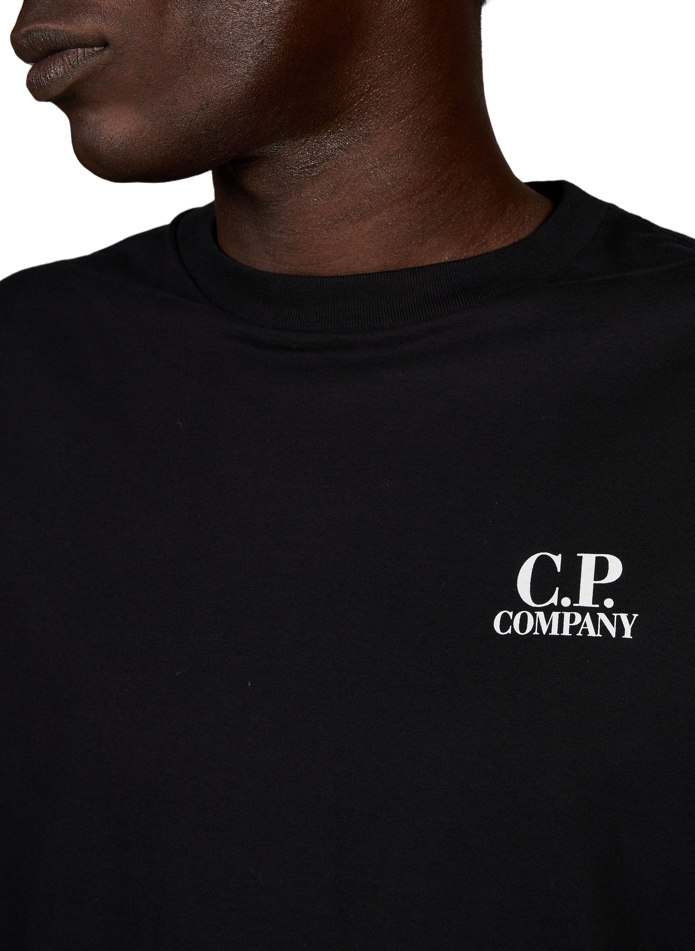Maglietta con logo in cotone CP COMPANY Nero