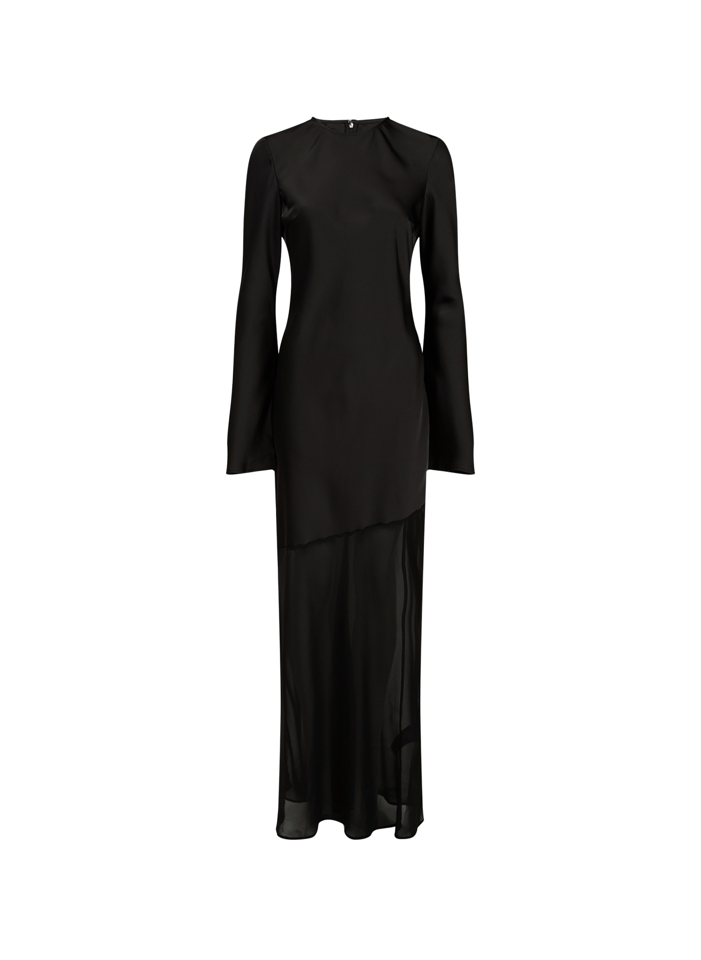 Robe longue bi-matière  ROTATE Noir