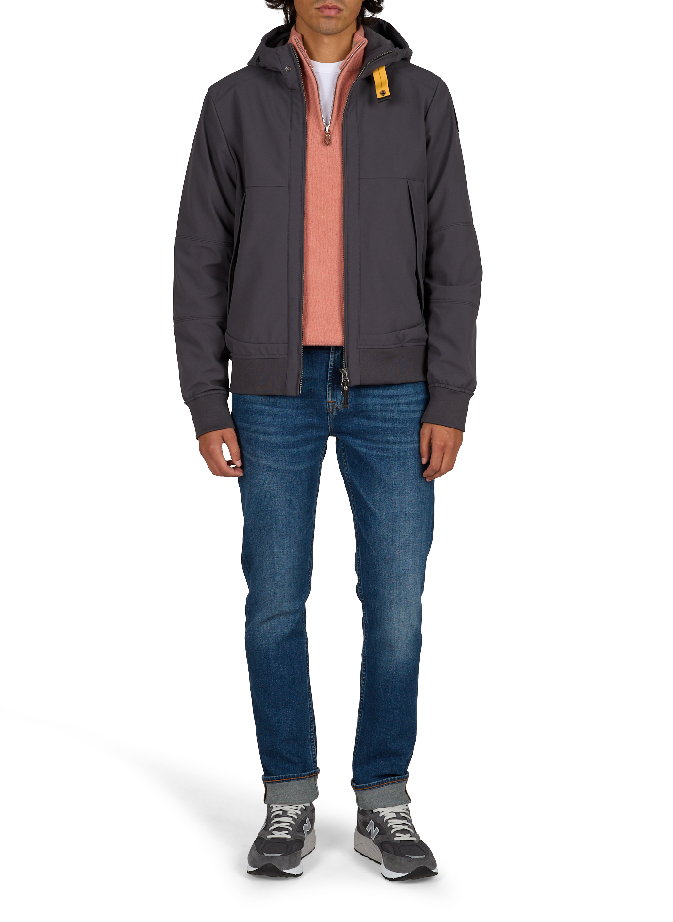 Einfarbige Abner Kapuzenjacke PARAJUMPERS Grau
