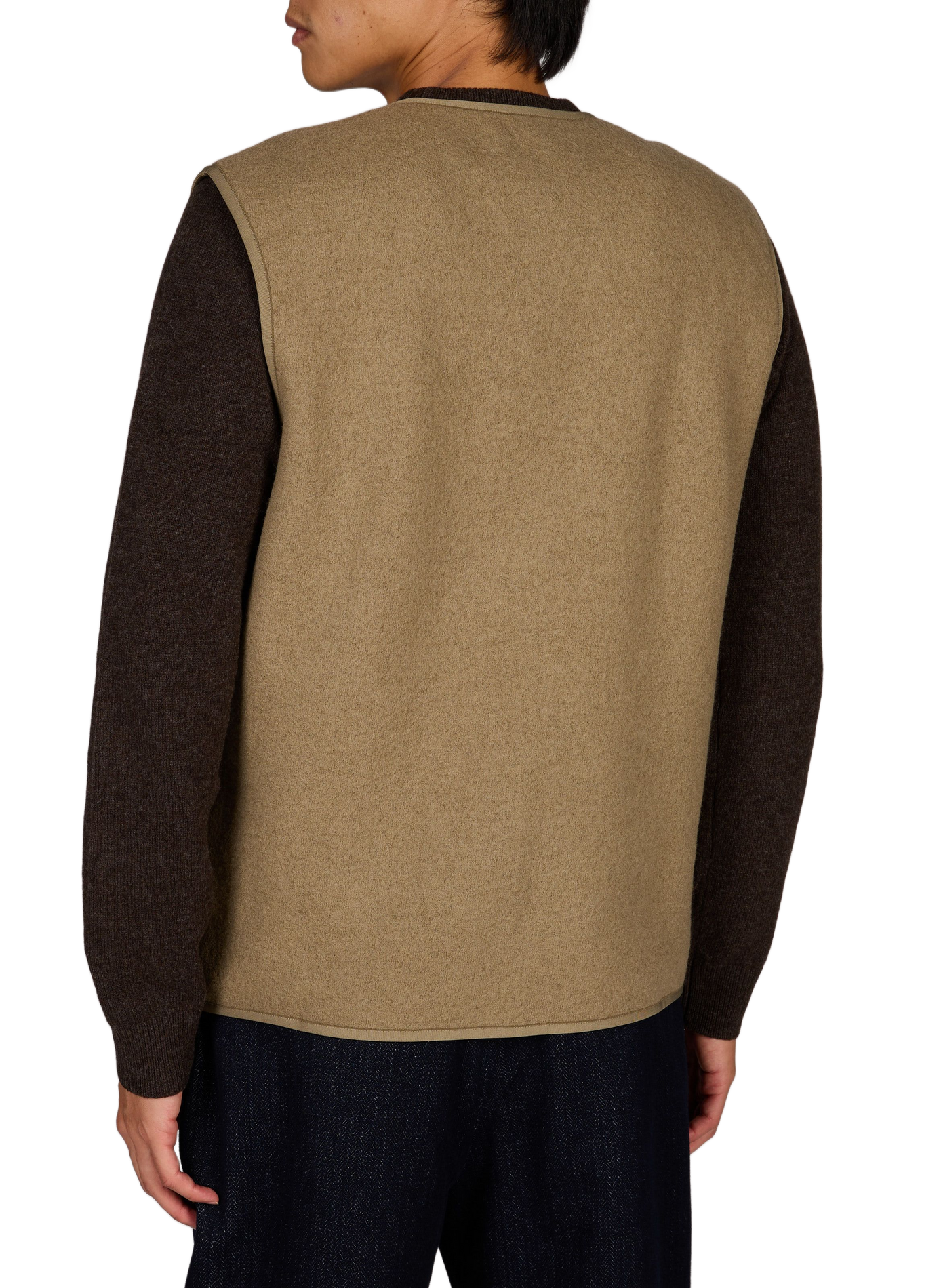 Gilet sans manches en laine SAMSOE SAMSOE Marron