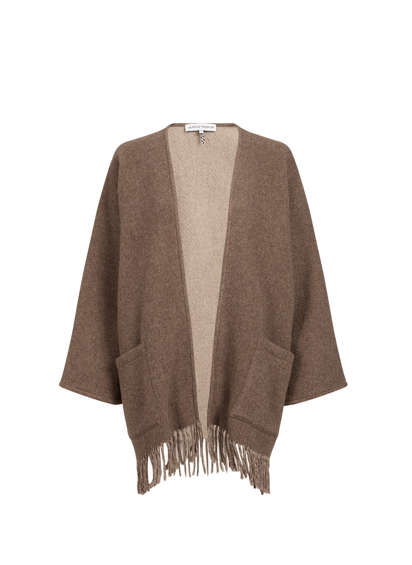 Blended wool poncho LAURENCE TAVERNIER Beige