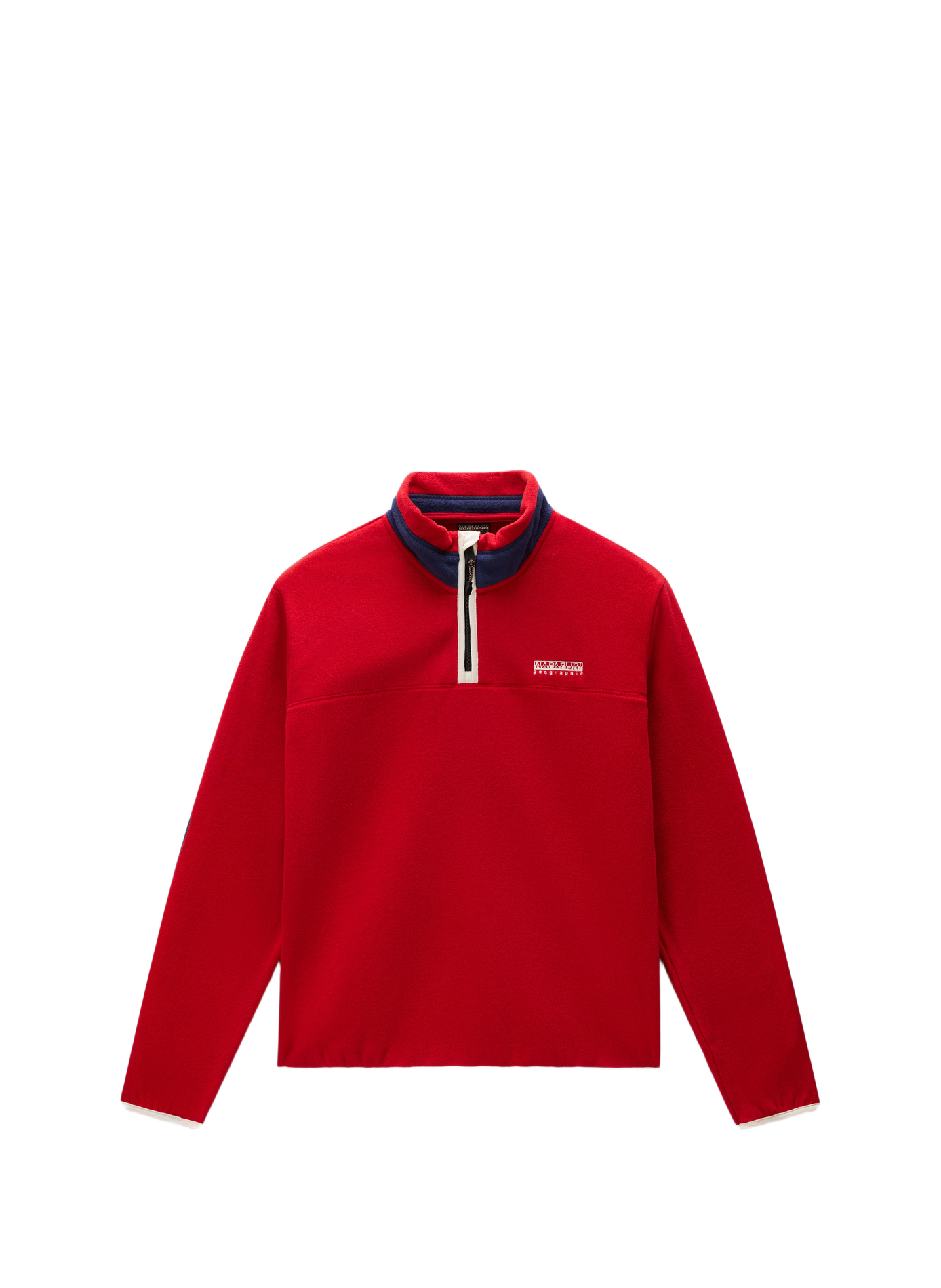 Straight high-neck polar fleece NAPAPIJRI Red