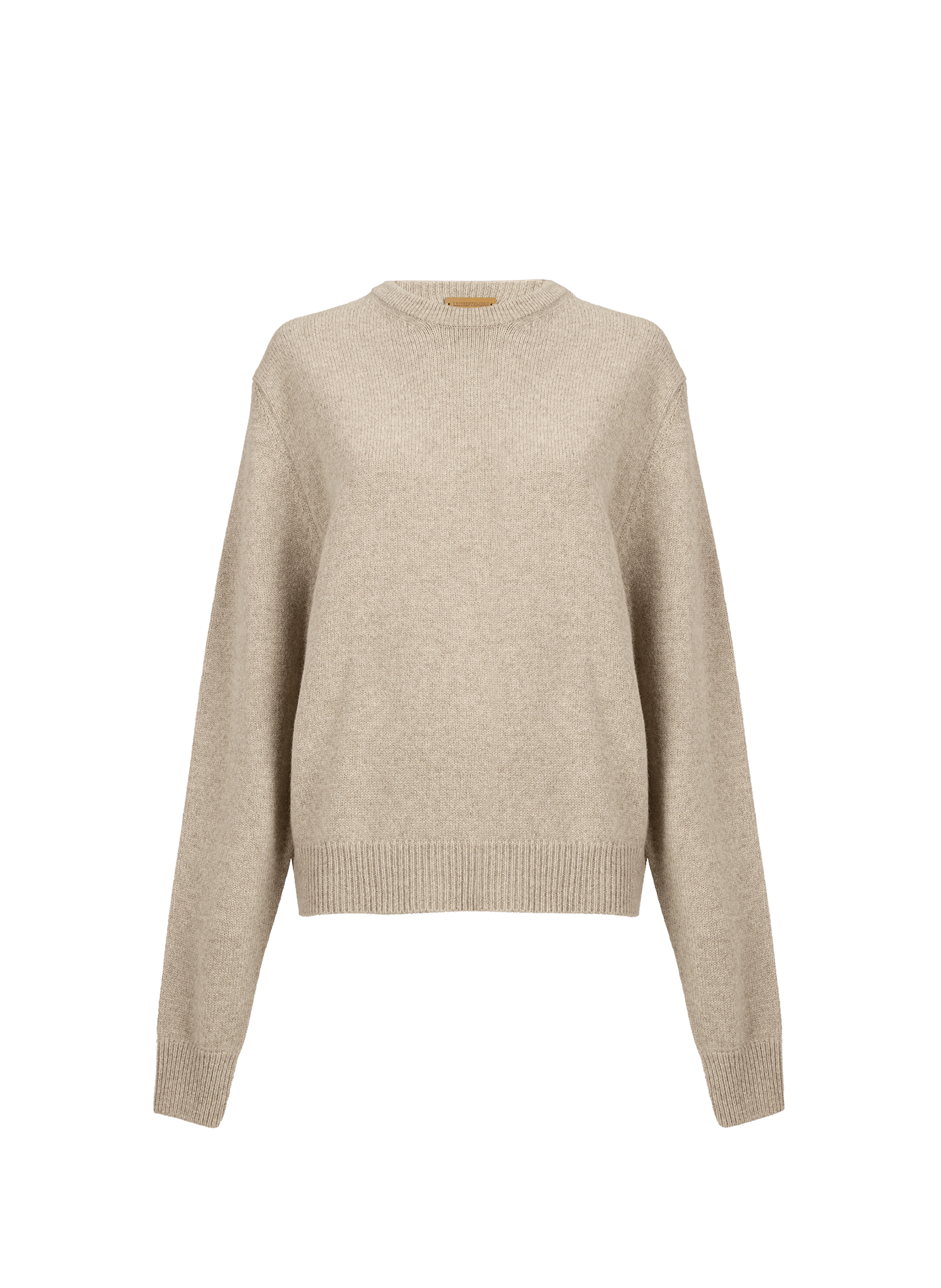 Pull ample col rond en laine