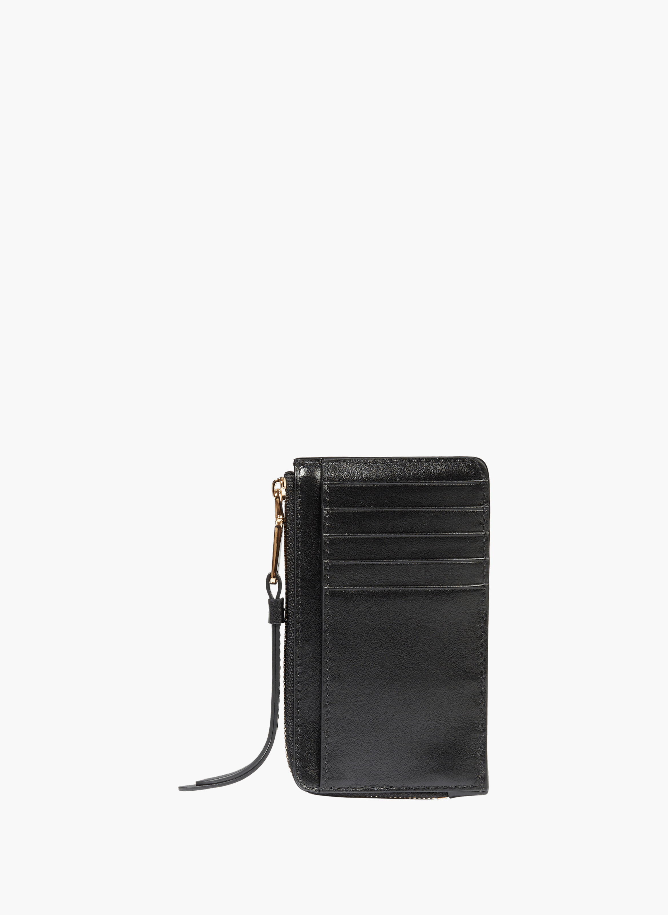 Porte-cartes zippé origami de lancel en cuir LANCEL Noir