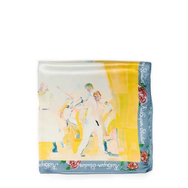 Foulard imprimé en soie Foulard imprimé en soie