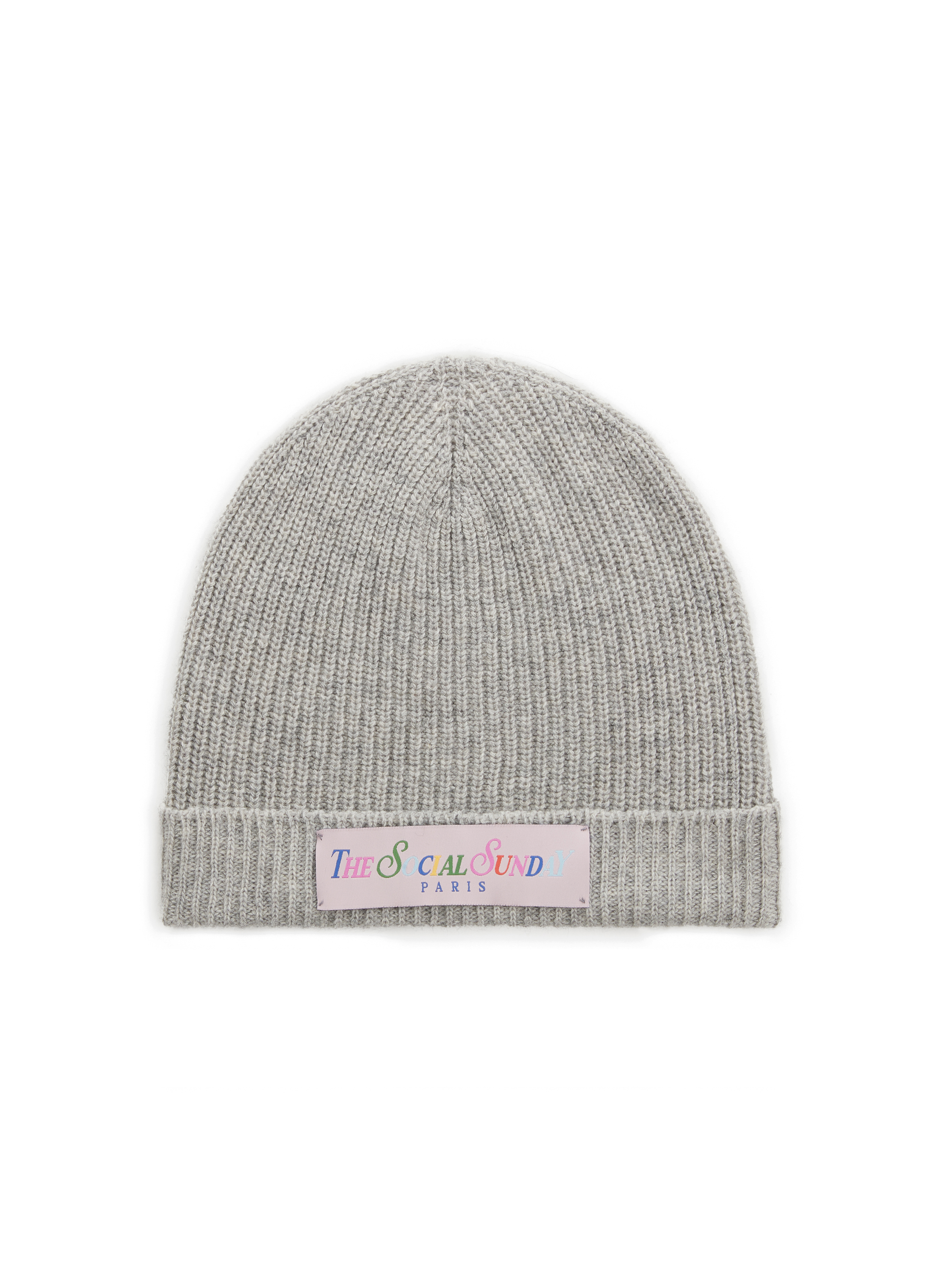 THE SOCIAL SUNDAY Wool-blend beanie hat Grey