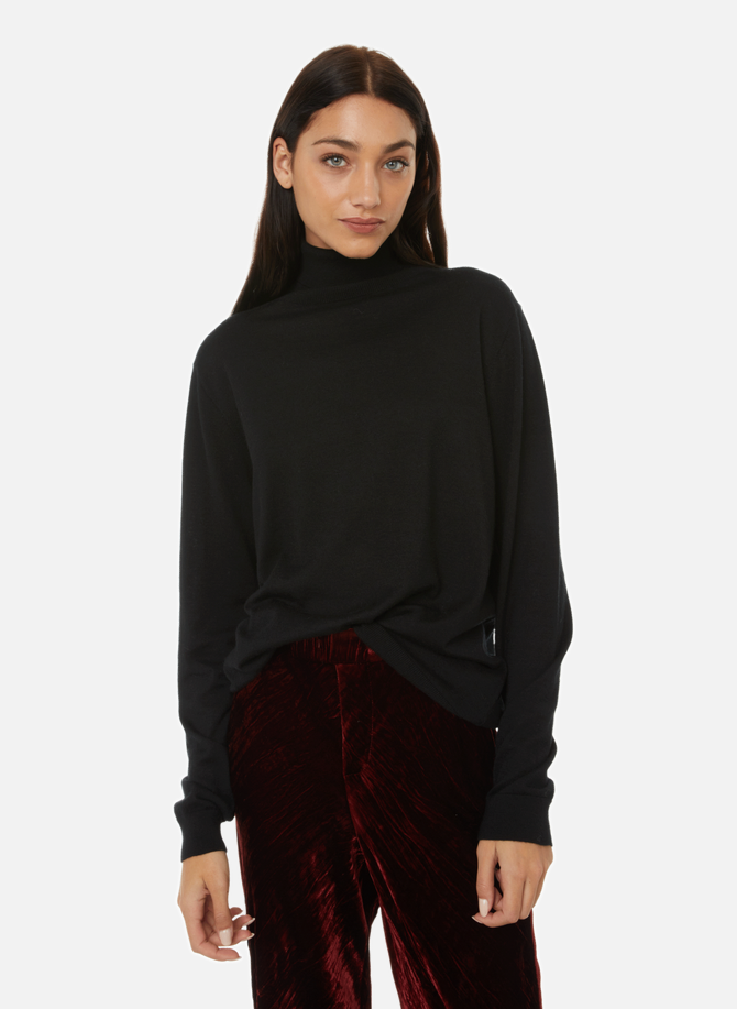 CRUSH COLLECTION cashmere turtleneck sweater