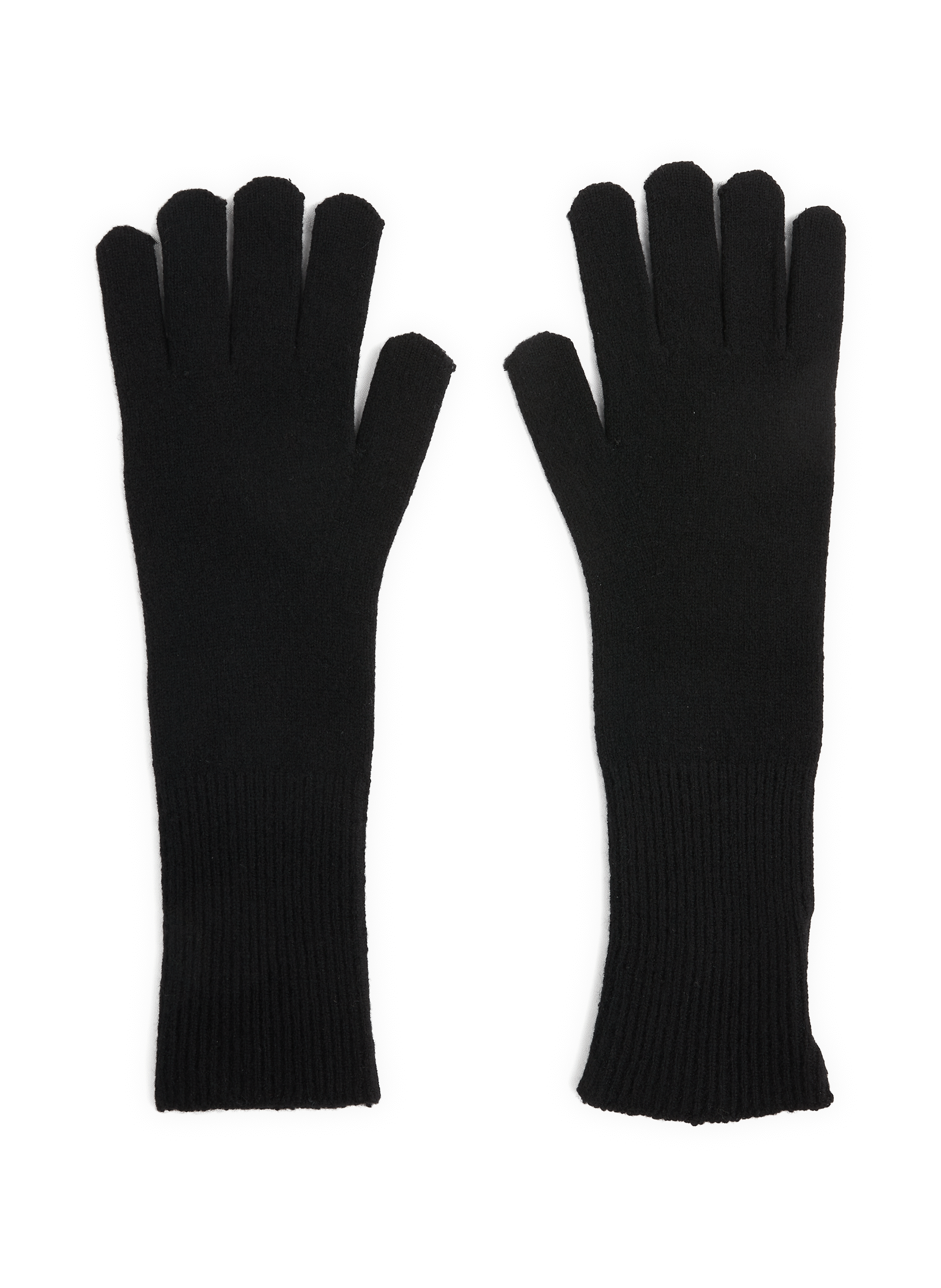 Gants long en laine mélangé