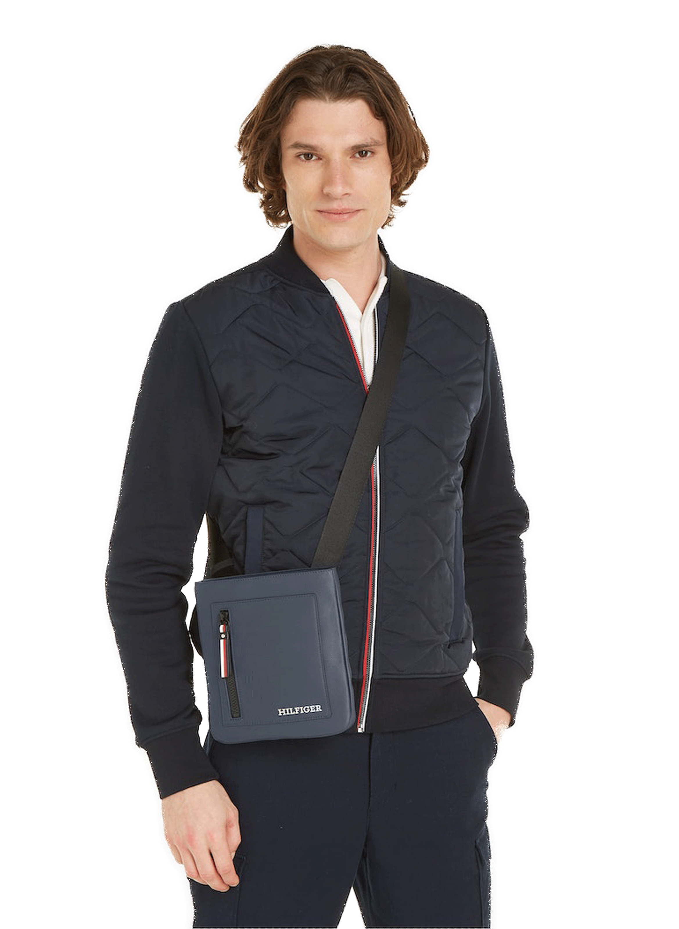 Sac à bandoulière à logo  TOMMY HILFIGER Bleu
