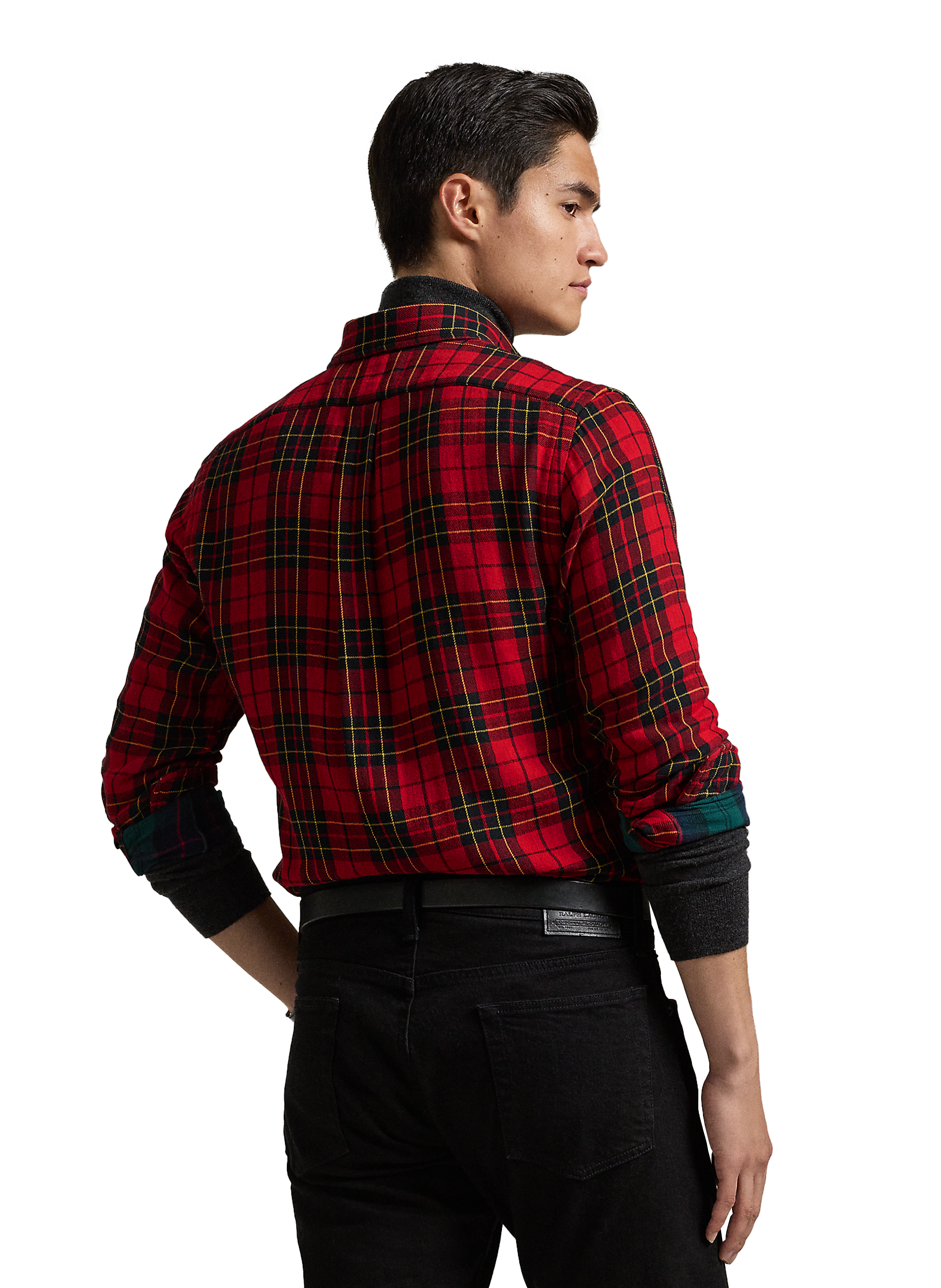 Check cotton Shirt Red