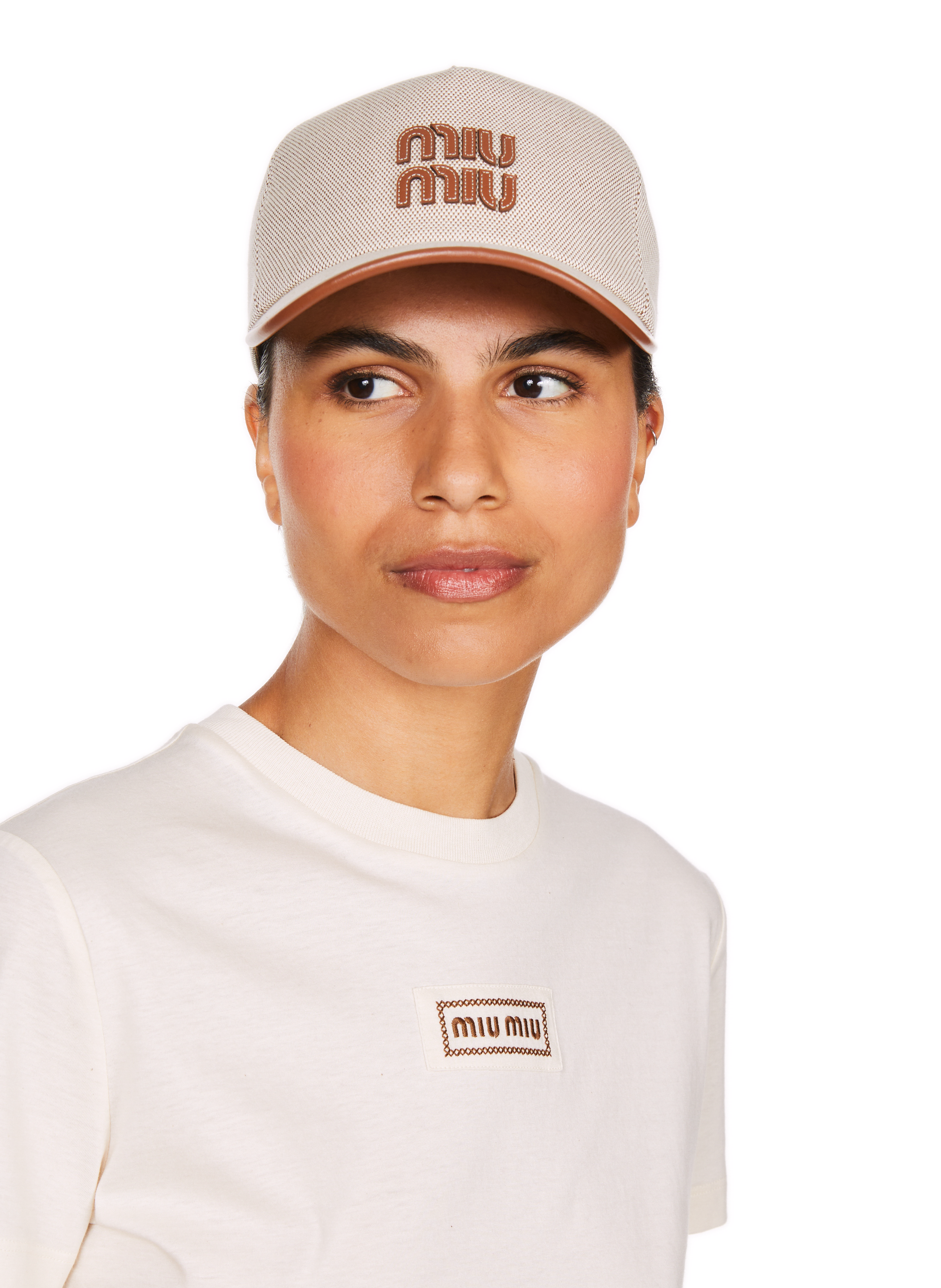 T-shirt à logo MIU MIU Multicolore