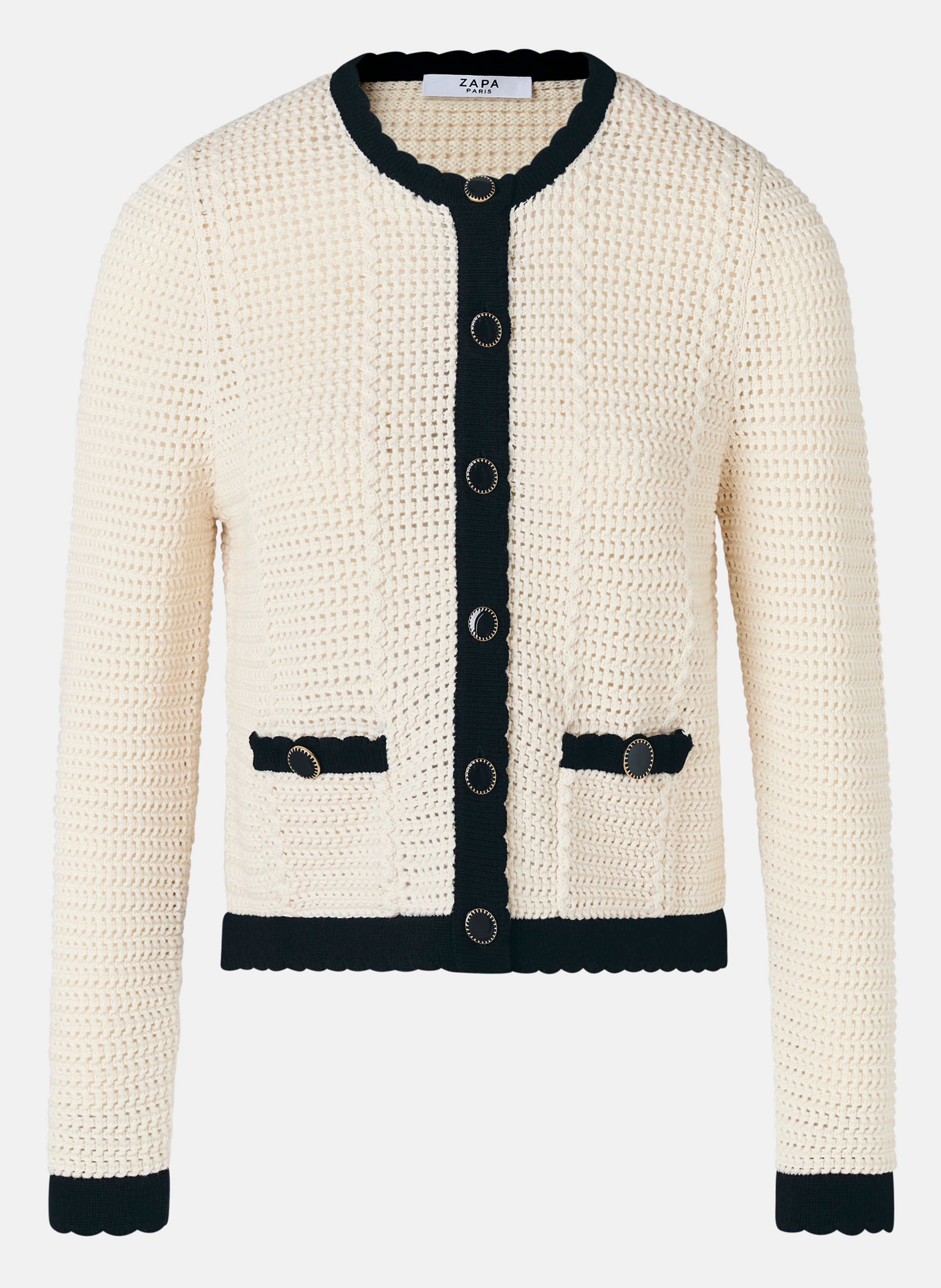 Gilet ecru droit - gully Blanc