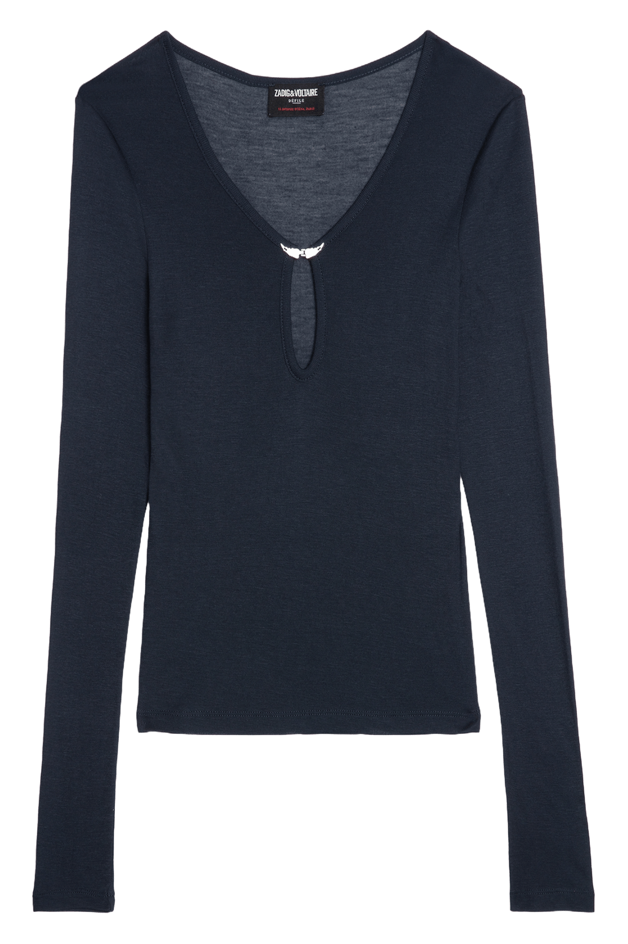 Top col v tina ZADIG&VOLTAIRE Bleu