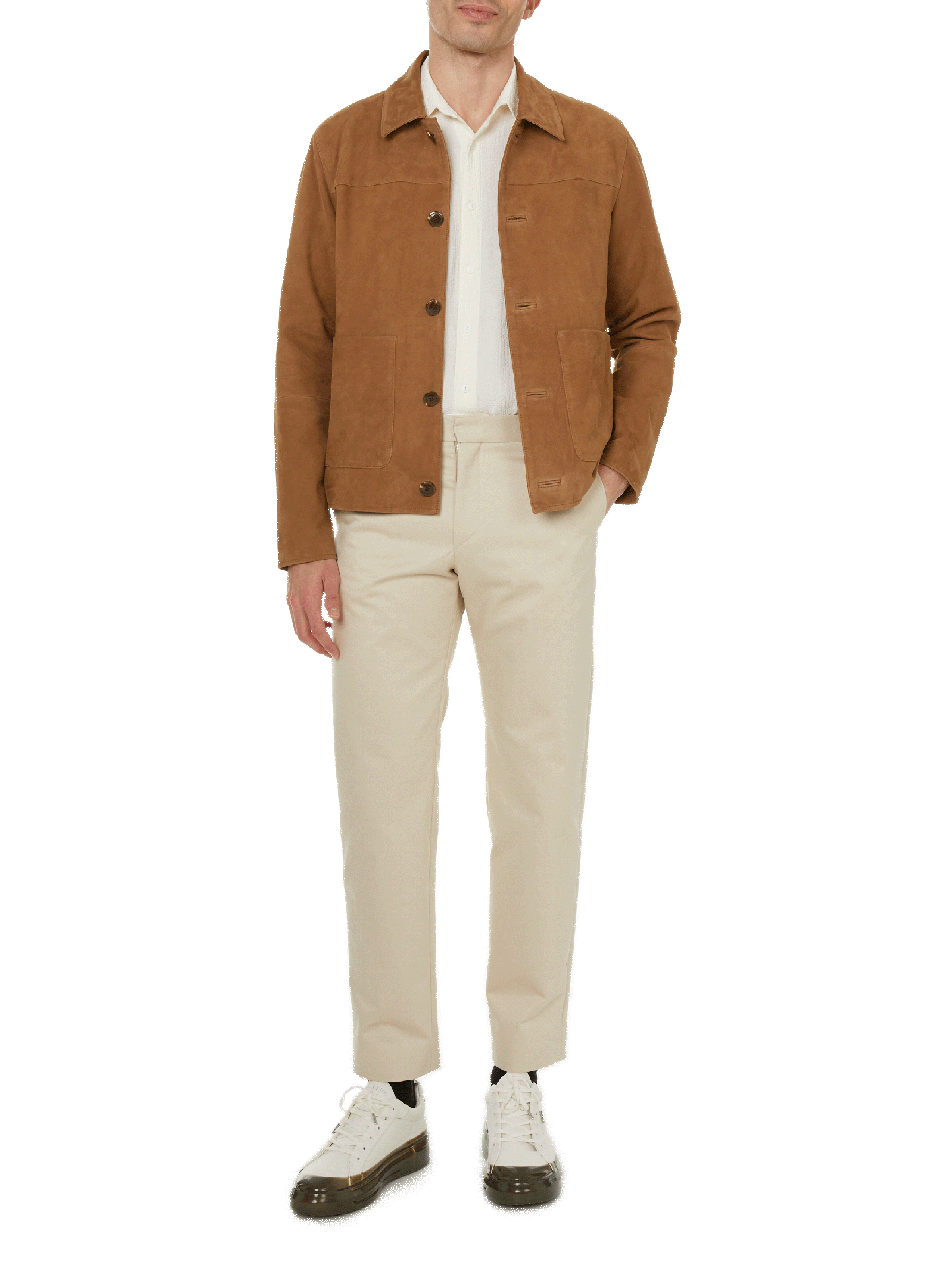 Blouson Buise en suède SAISON 1865 Beige