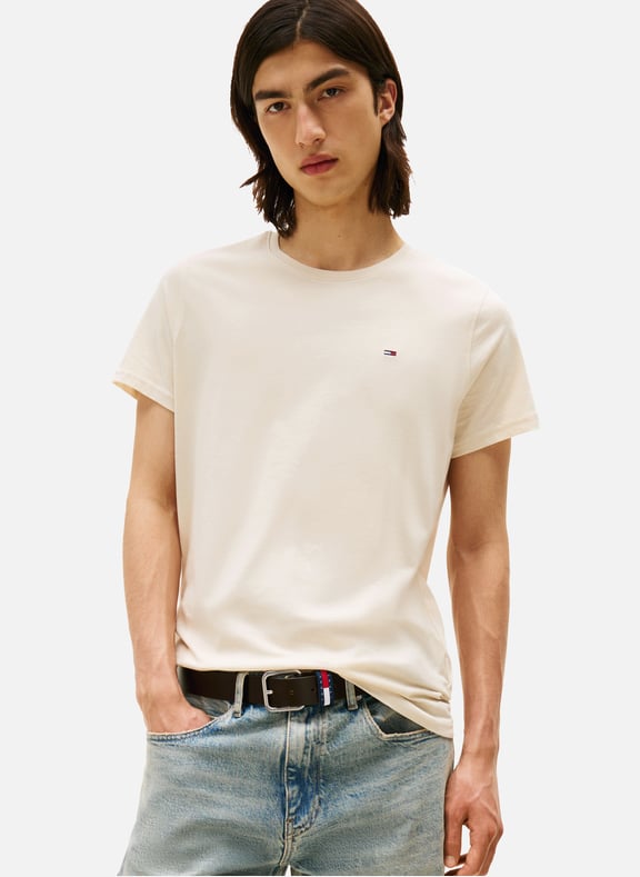 T-shirt en coton Beige by TOMMY HILFIGER TOMMY HILFIGER T-shirt en coton Beige