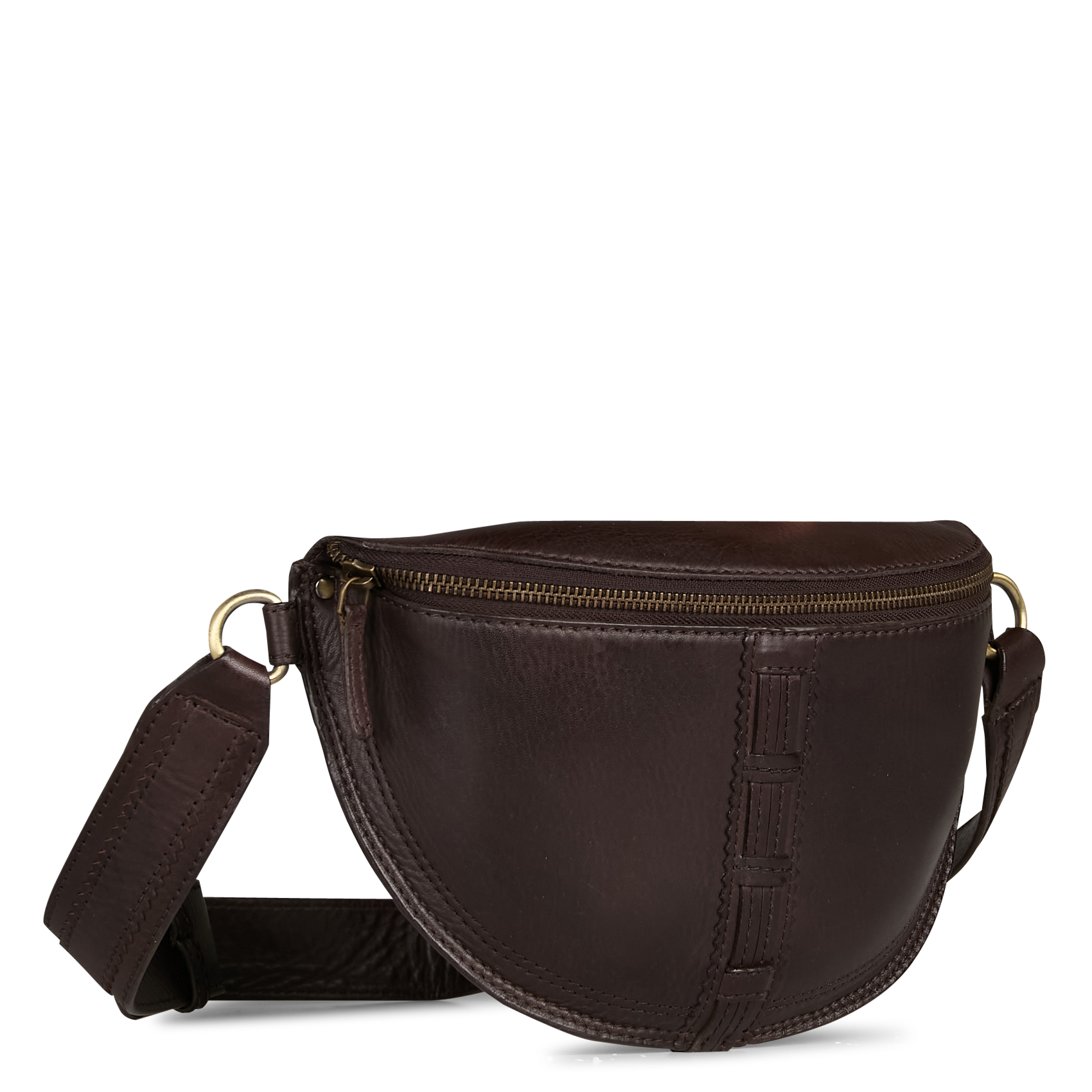 Sac banane en cuir lucien MAISON 123 Marron