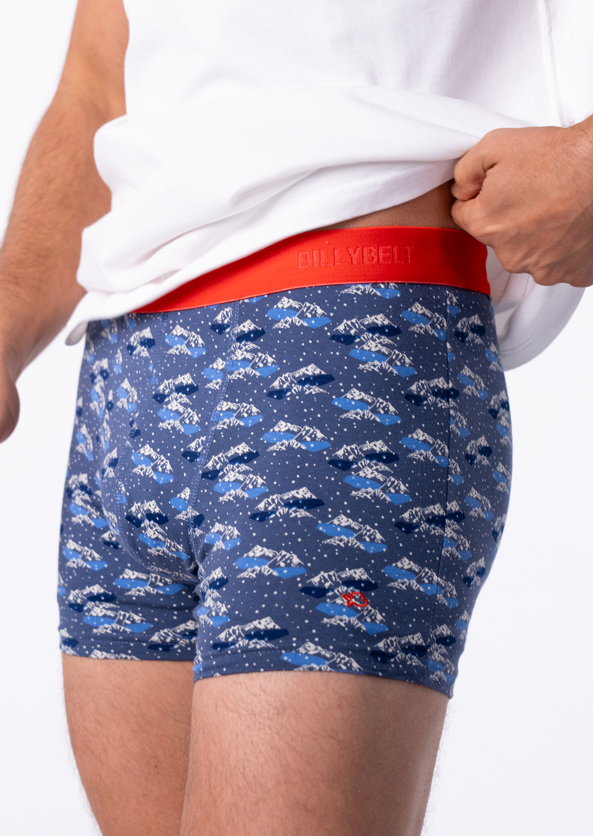 Boxer en coton biologique BILLYBELT Bleu