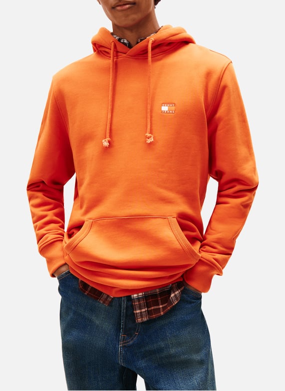 Kapuzenpullover Tommy Hilfiger Pulli Orange Herren Monogram Hoodie