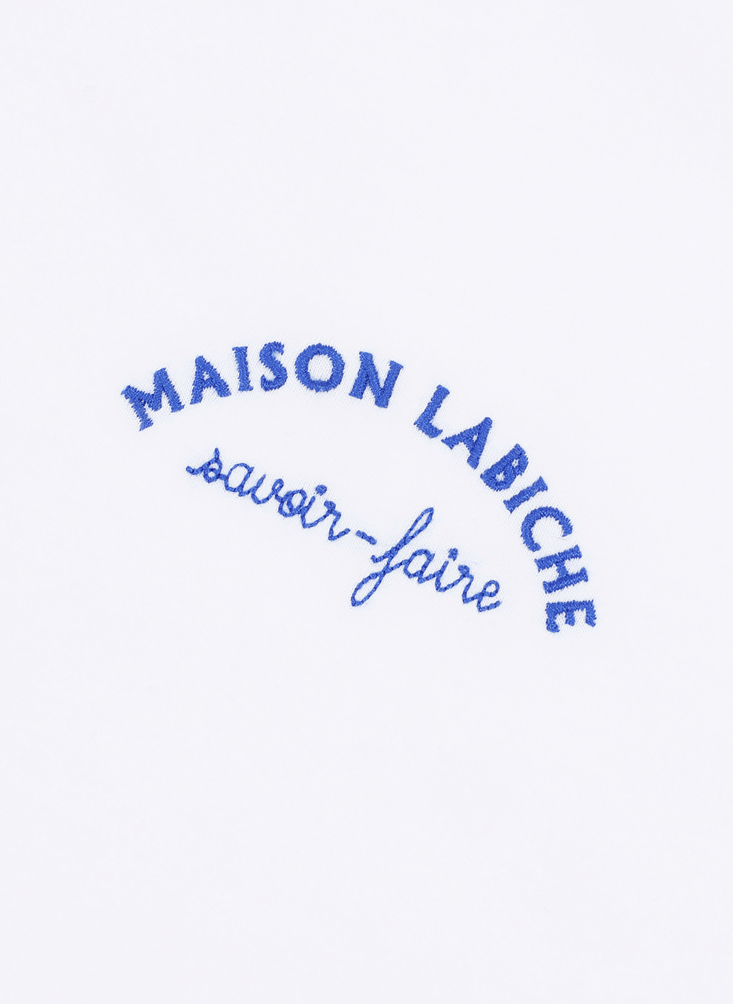 T-shirt brodé en coton biologique MAISON LABICHE Blanc