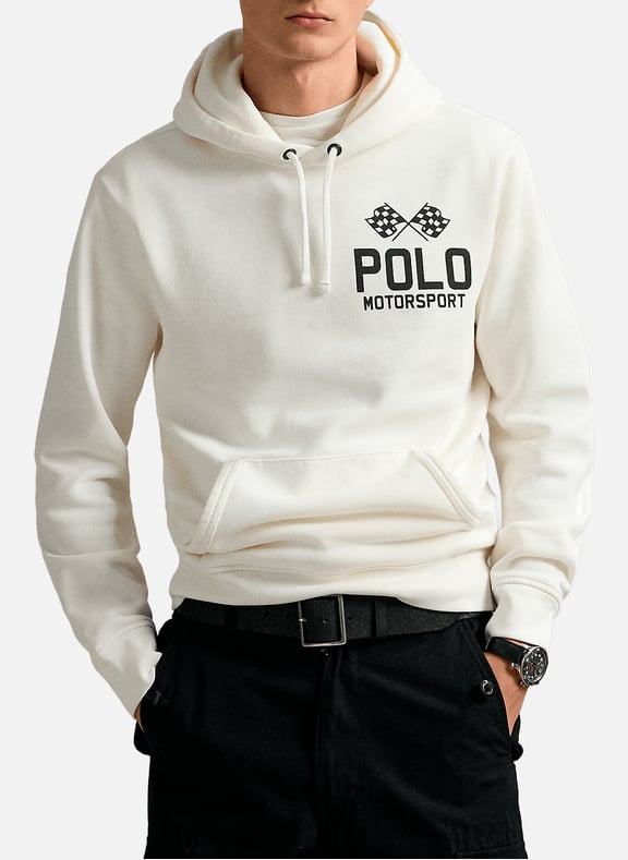 Straight printed sweatshirt in blended cotton White by POLO RALPH LAUREN POLO RALPH LAUREN Straight printed sweatshirt in blended cotton White
