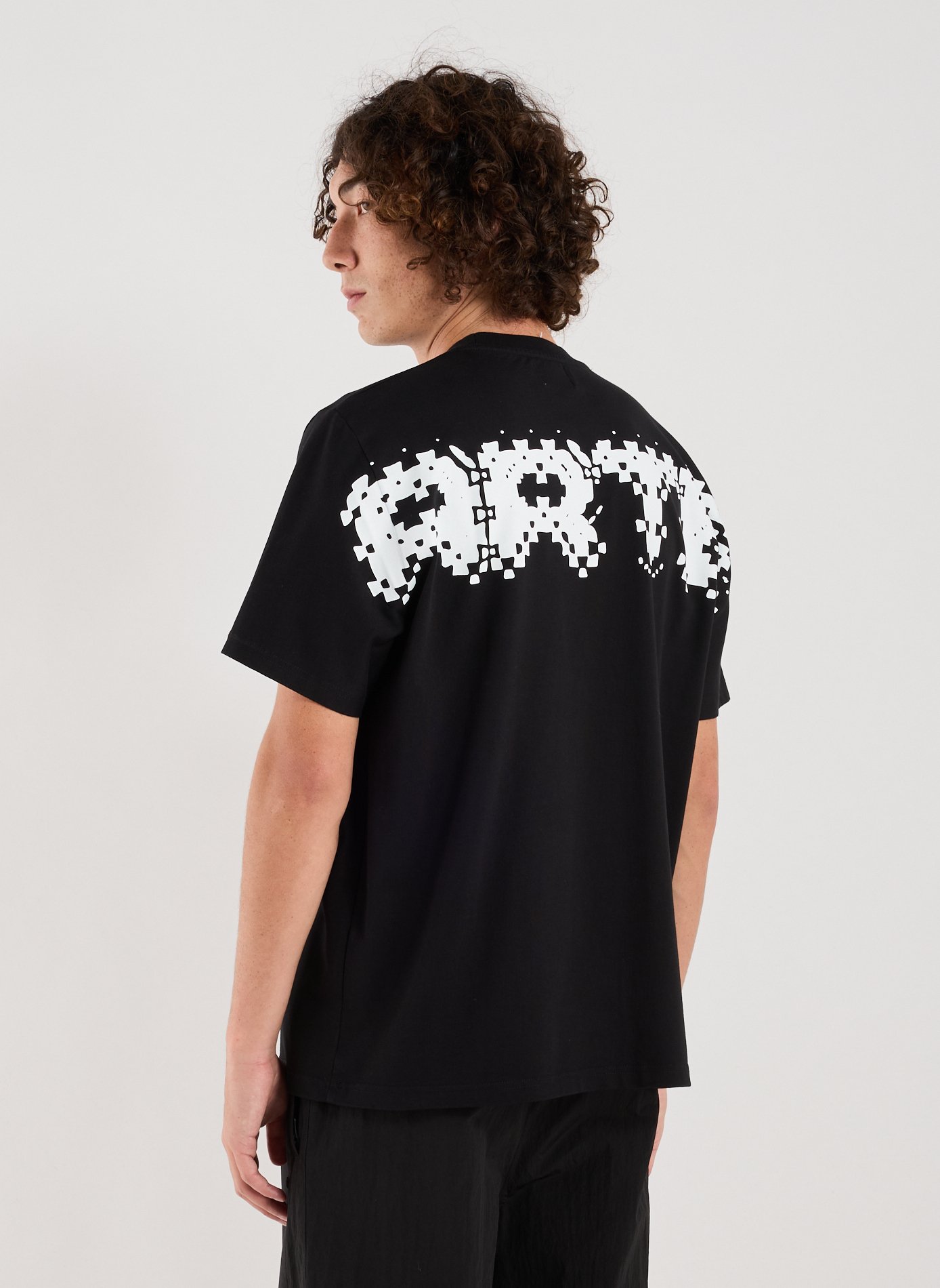 Straight printed cotton T-shirt ARTE ANTWERP Black