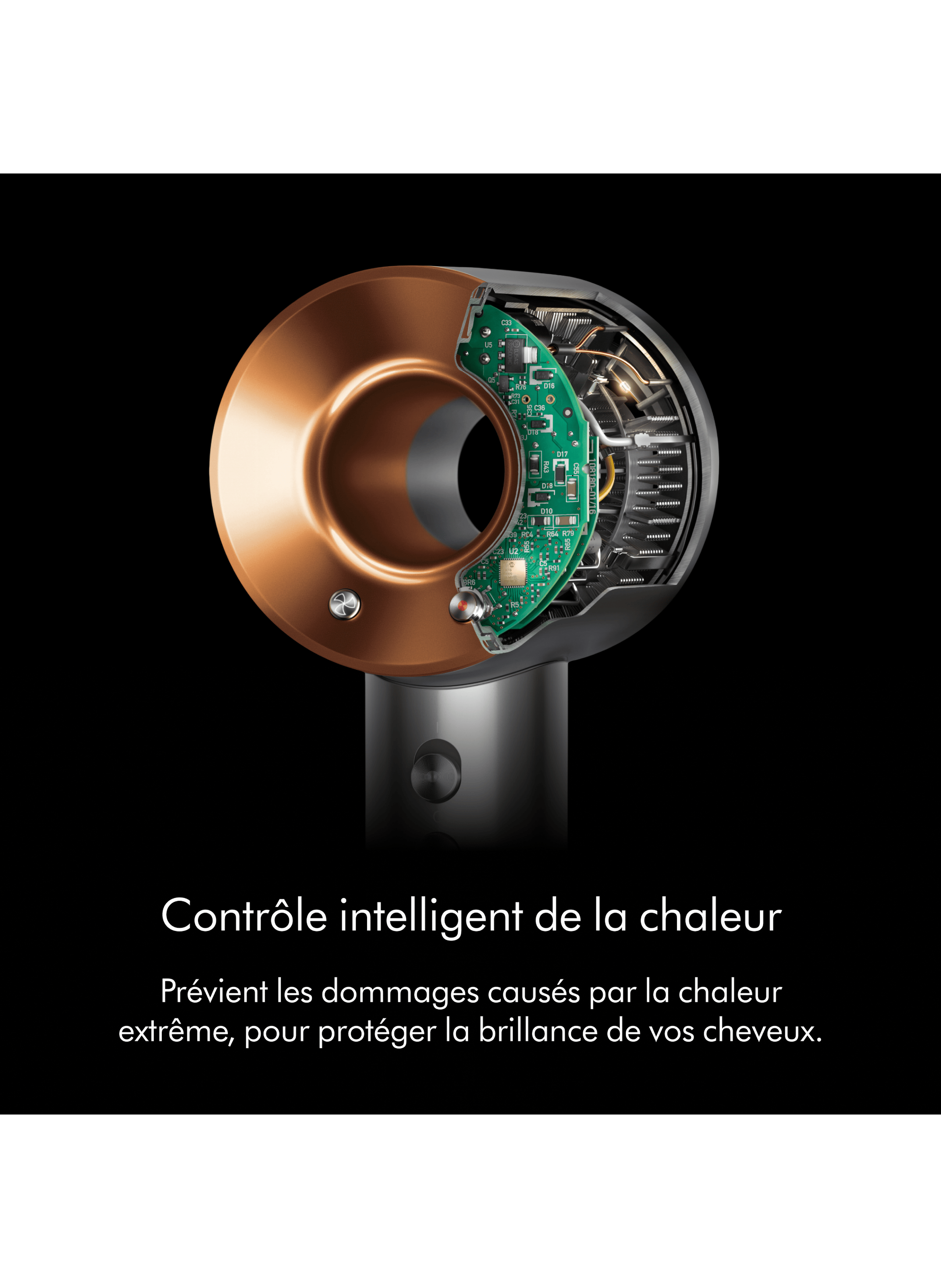 Supersonic™ Curly to Frizzy Hair Blue Copper DYSON No color