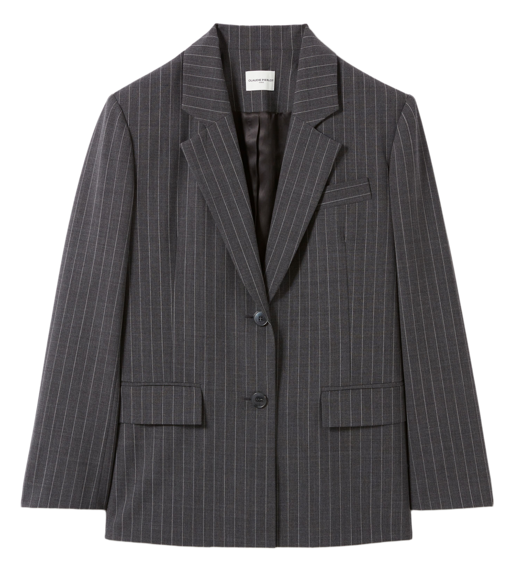 Veste col tailleur vayanabis CLAUDIE PIERLOT Gris