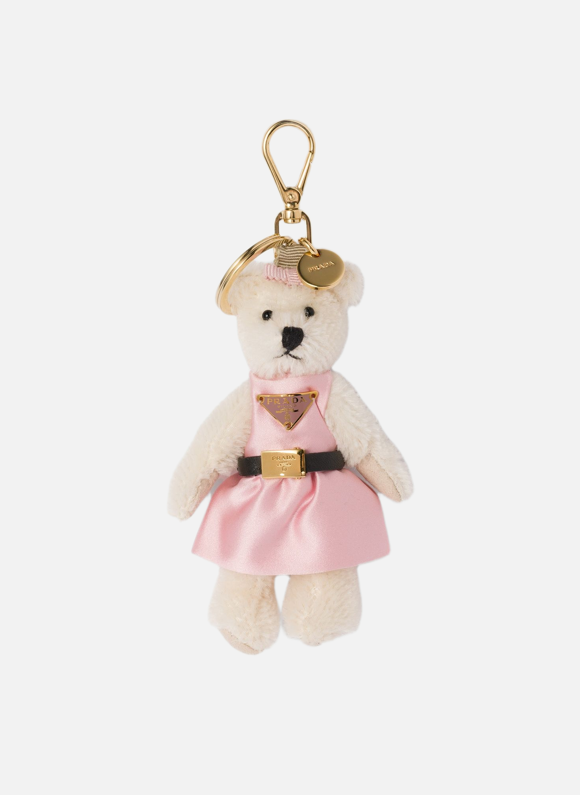 Charm porte-clés teddy PRADA Blanc