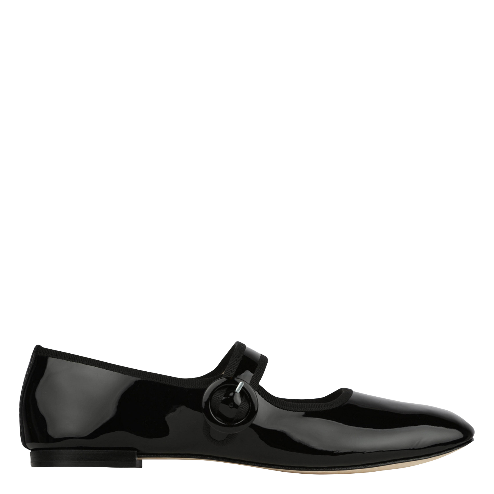 Babies en cuir vernis georgia REPETTO Noir