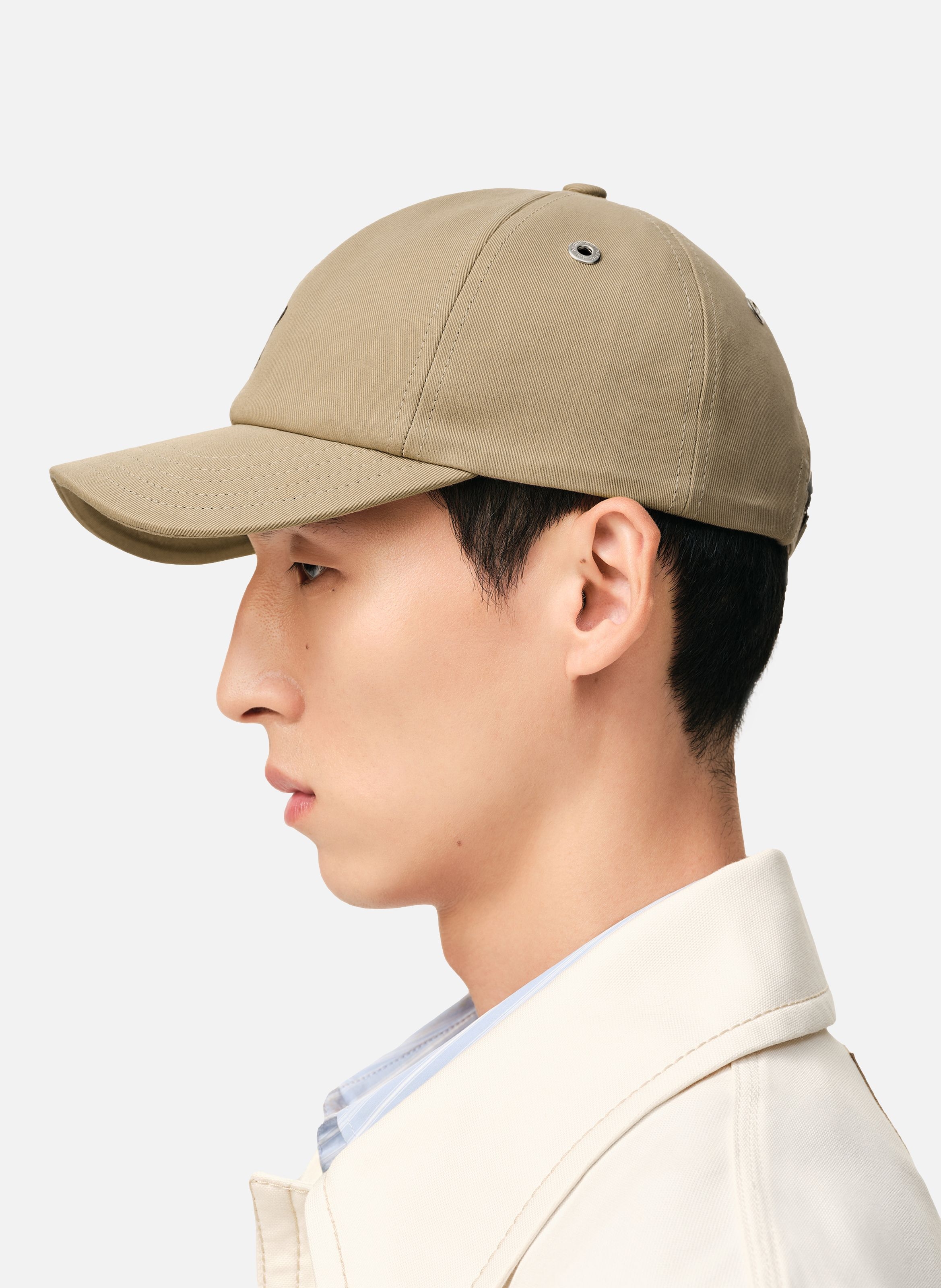 Casquette ami de coeur unisexe en coton AMI PARIS Beige