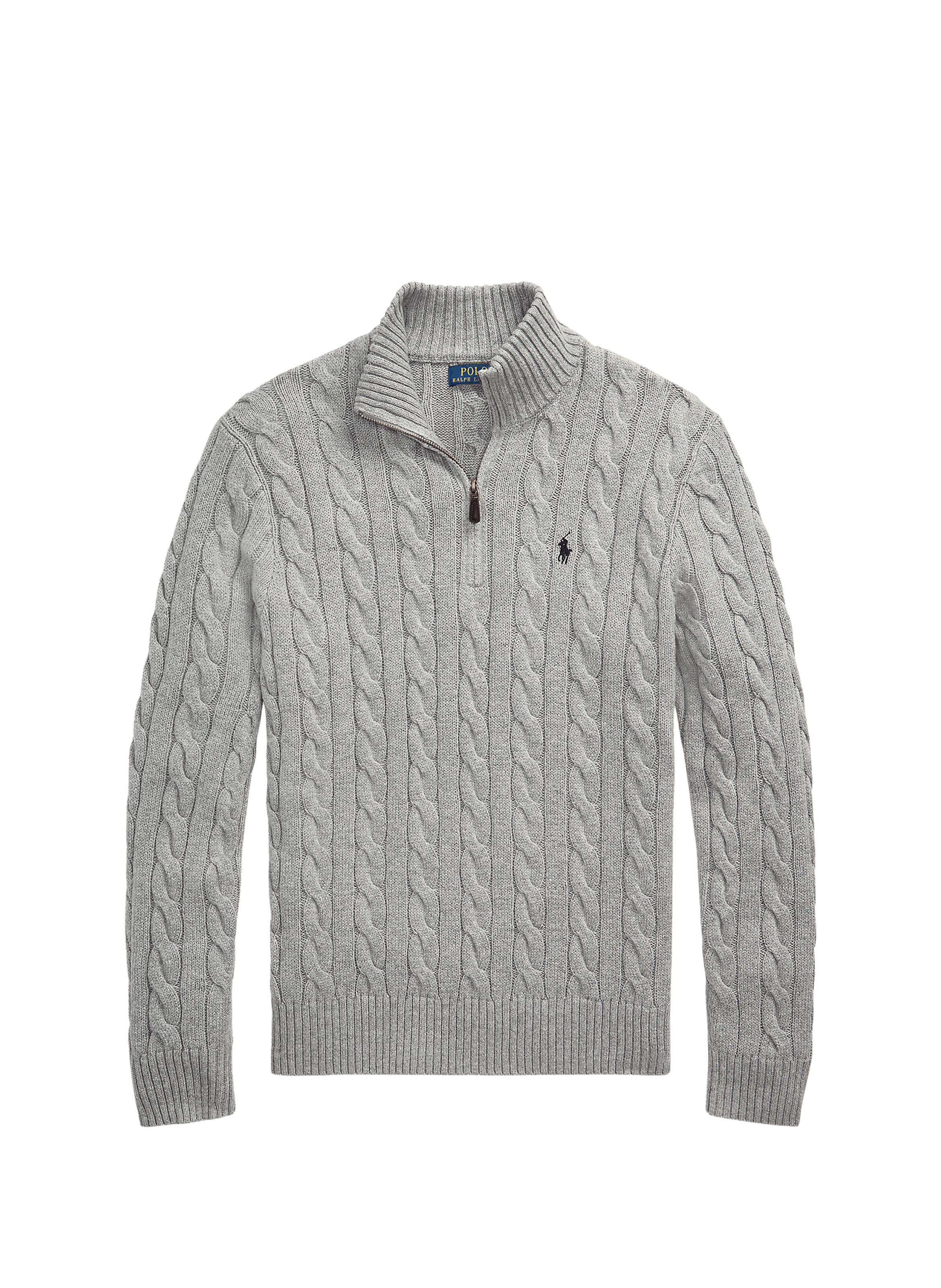 Cotton cable knit jumper POLO RALPH LAUREN Grey
