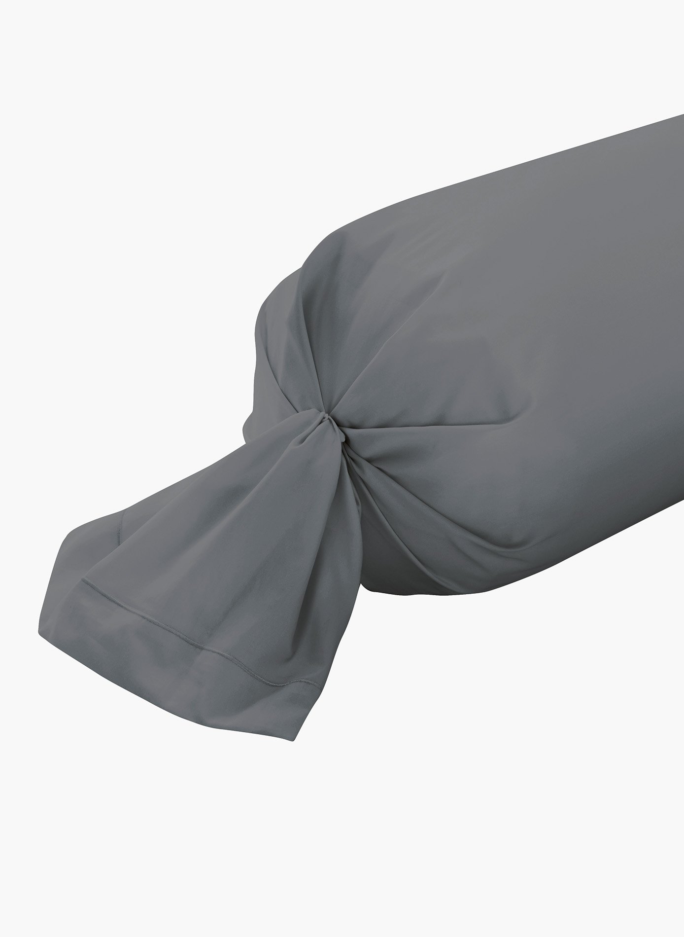 TAIE DE TRAVERSIN Eclat Basalte ANNE DE SOLENE Gris