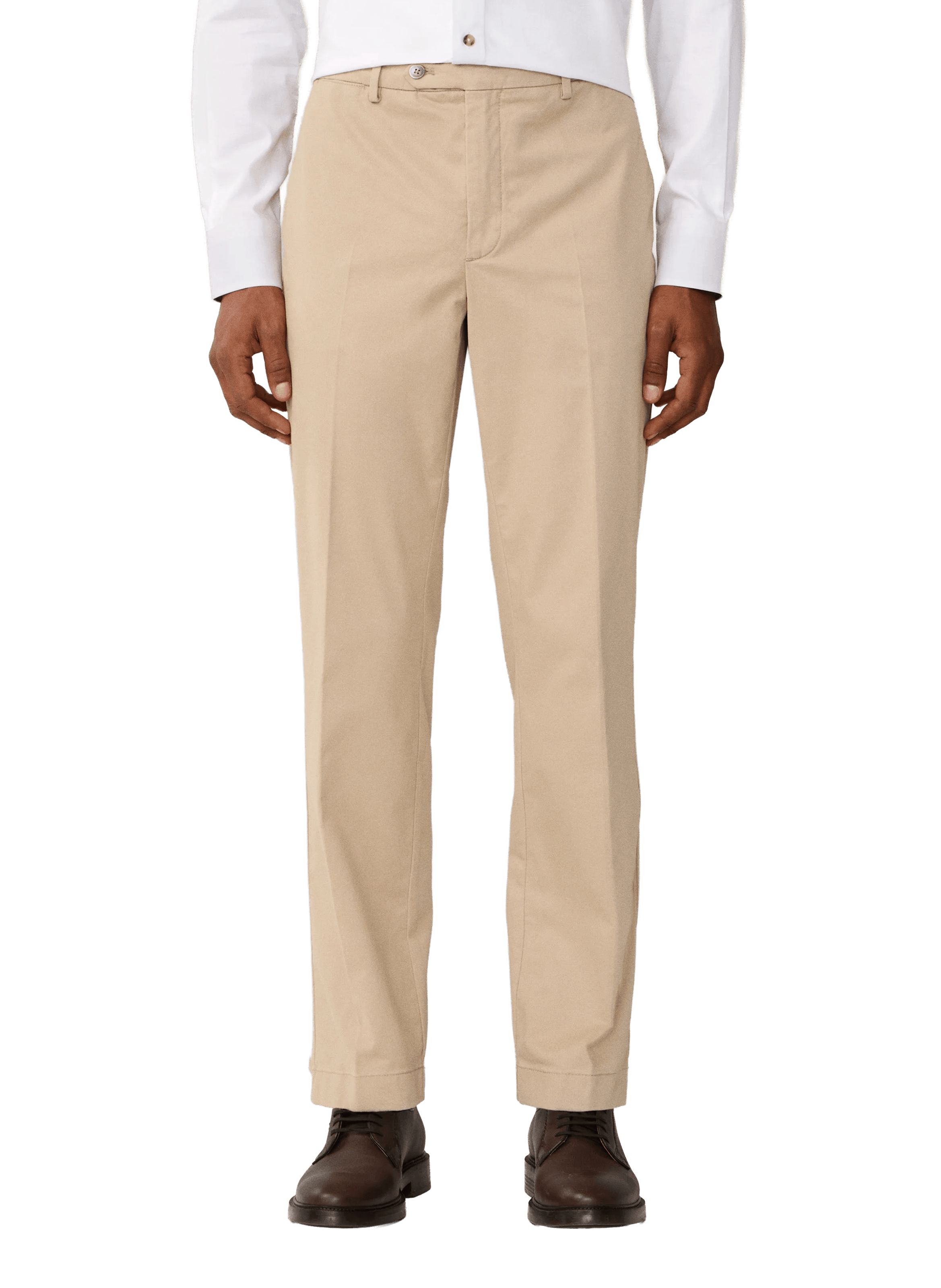 Pantalon chino en coton mélangé HACKETT Beige