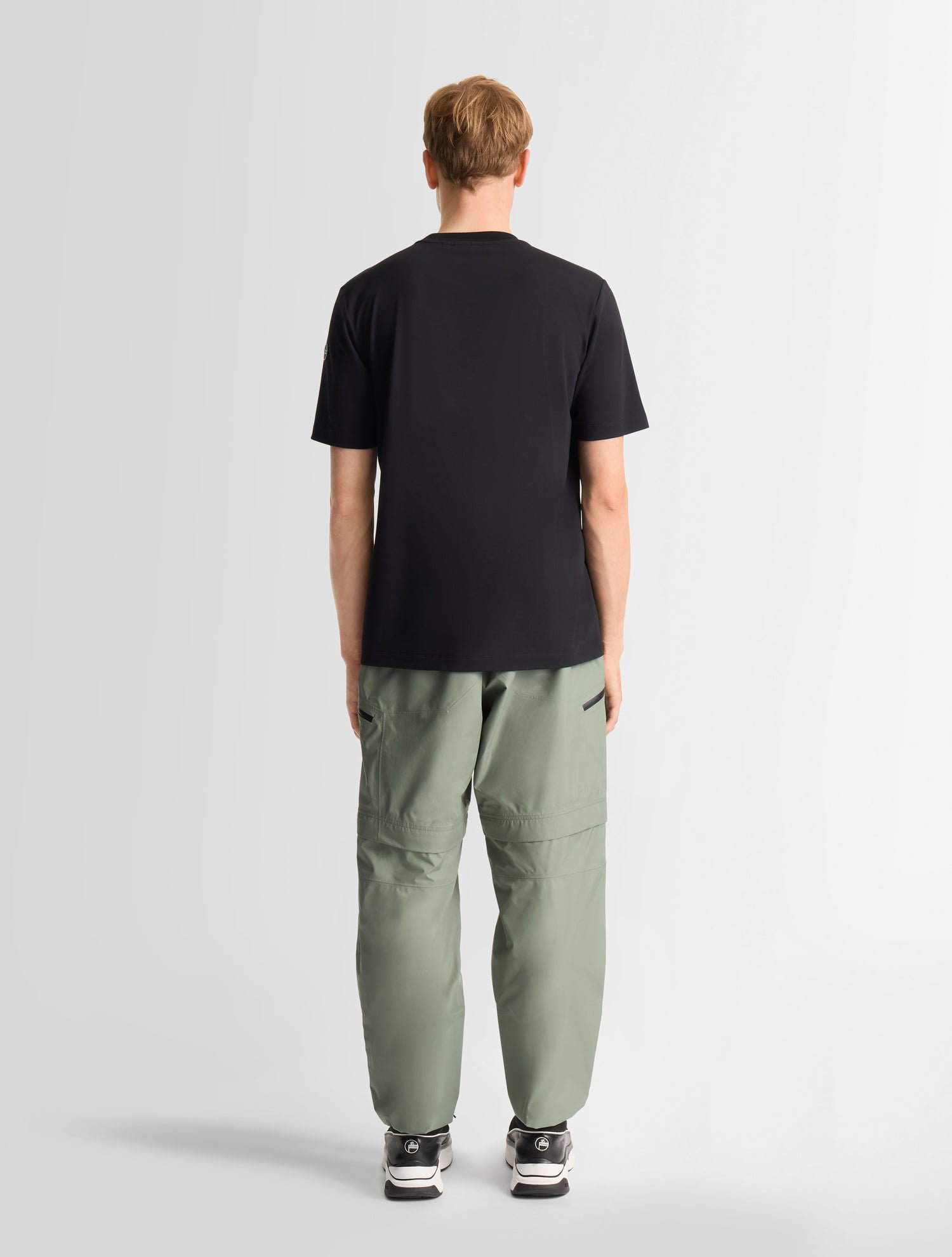 T-shirt rivio col rond coupe ajustée FUSALP Noir